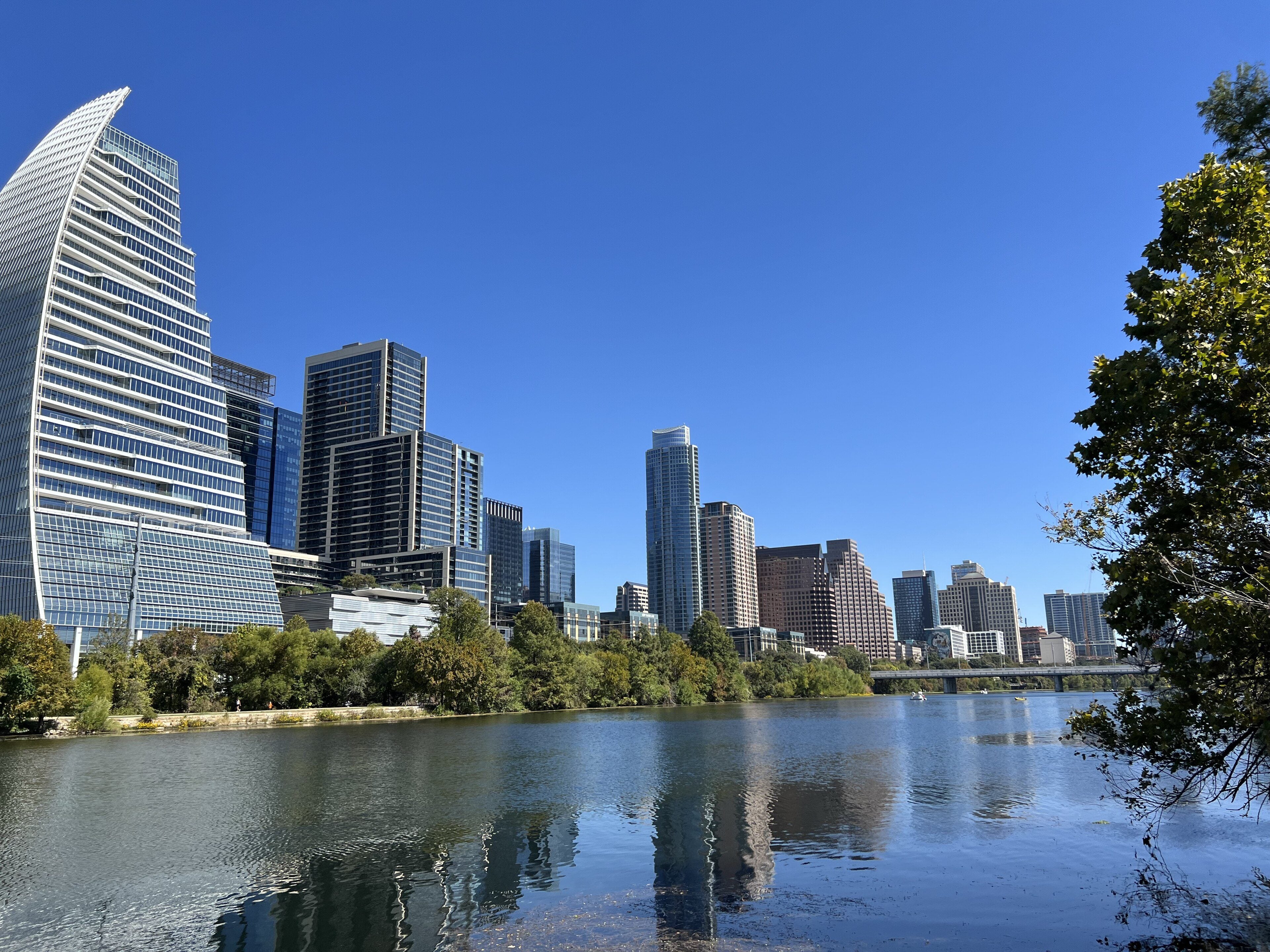 Lady Bird Lake and the downtown skyline