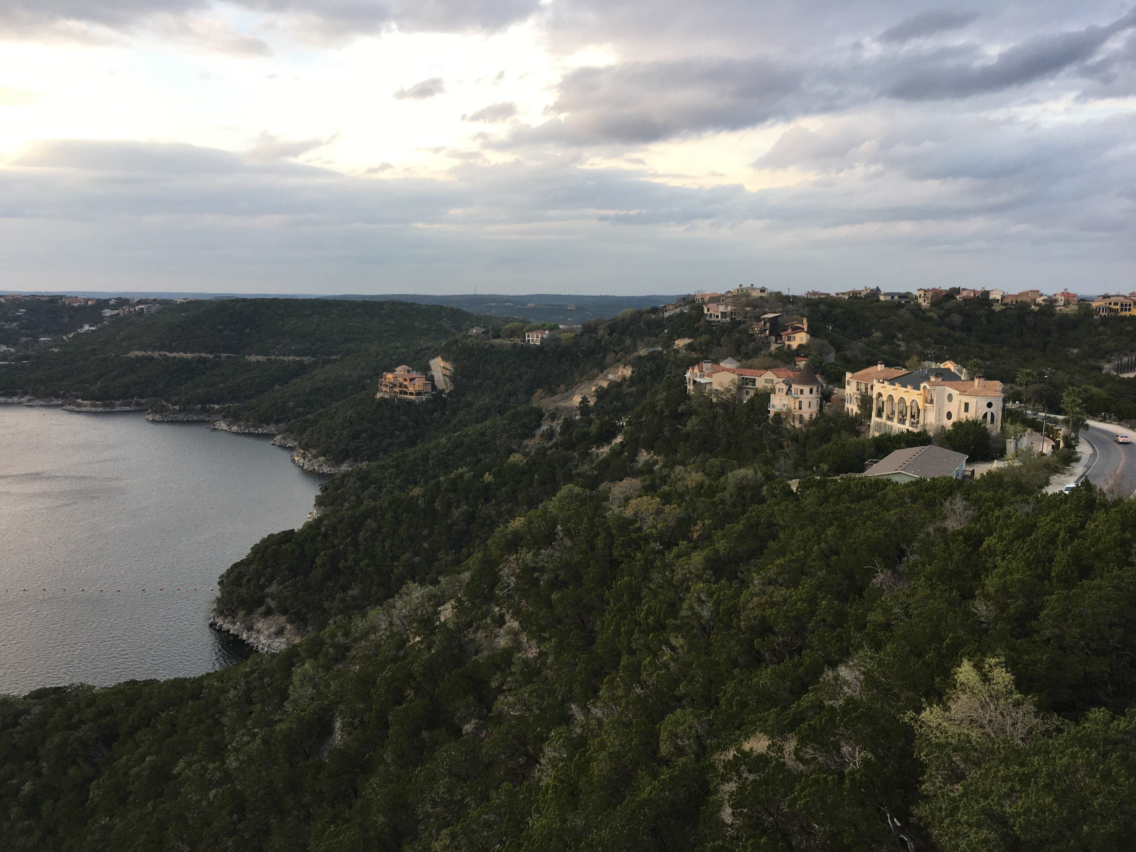 Lake Travis among the Hill Country hills