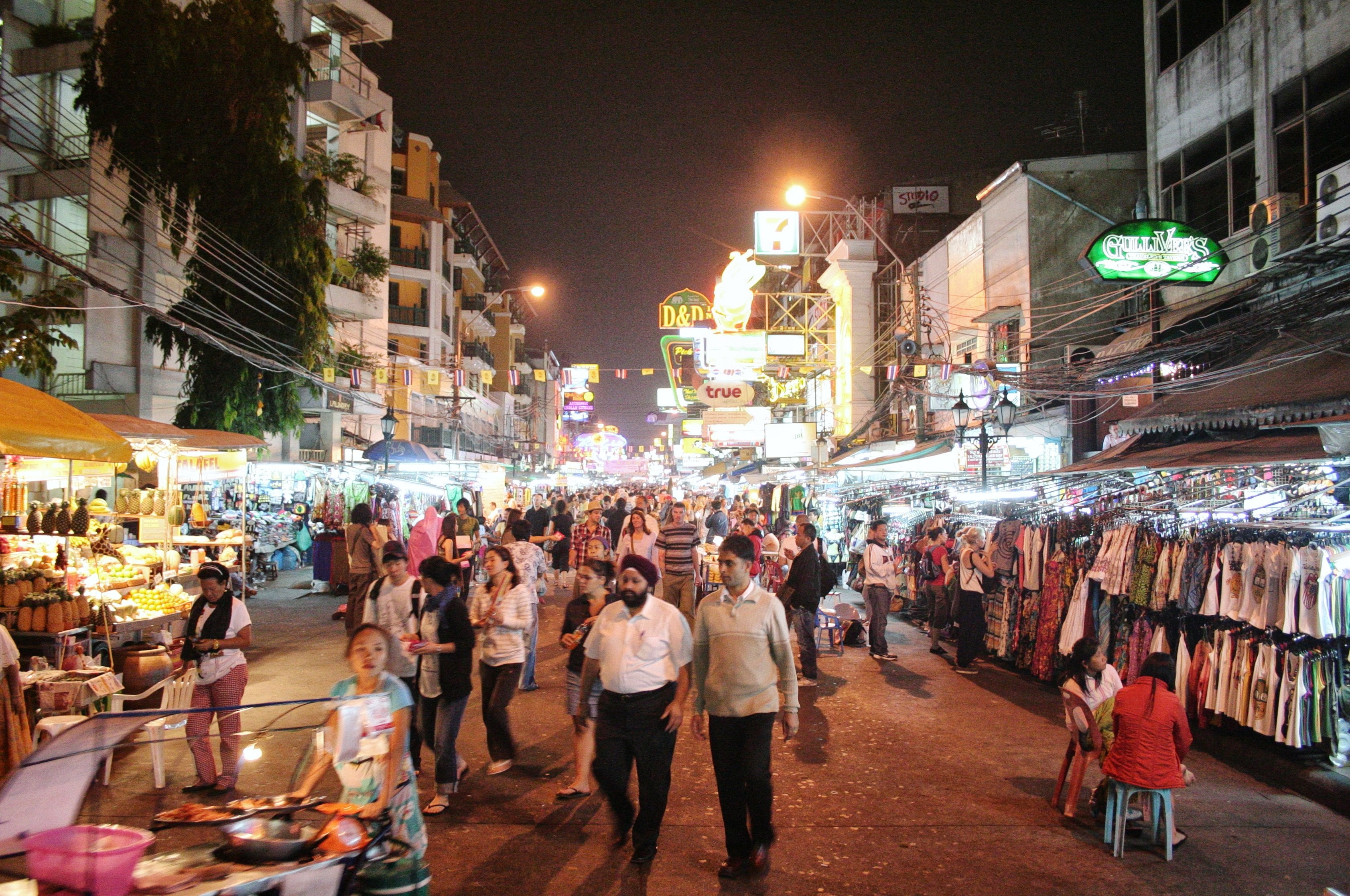 Khao San Road at night