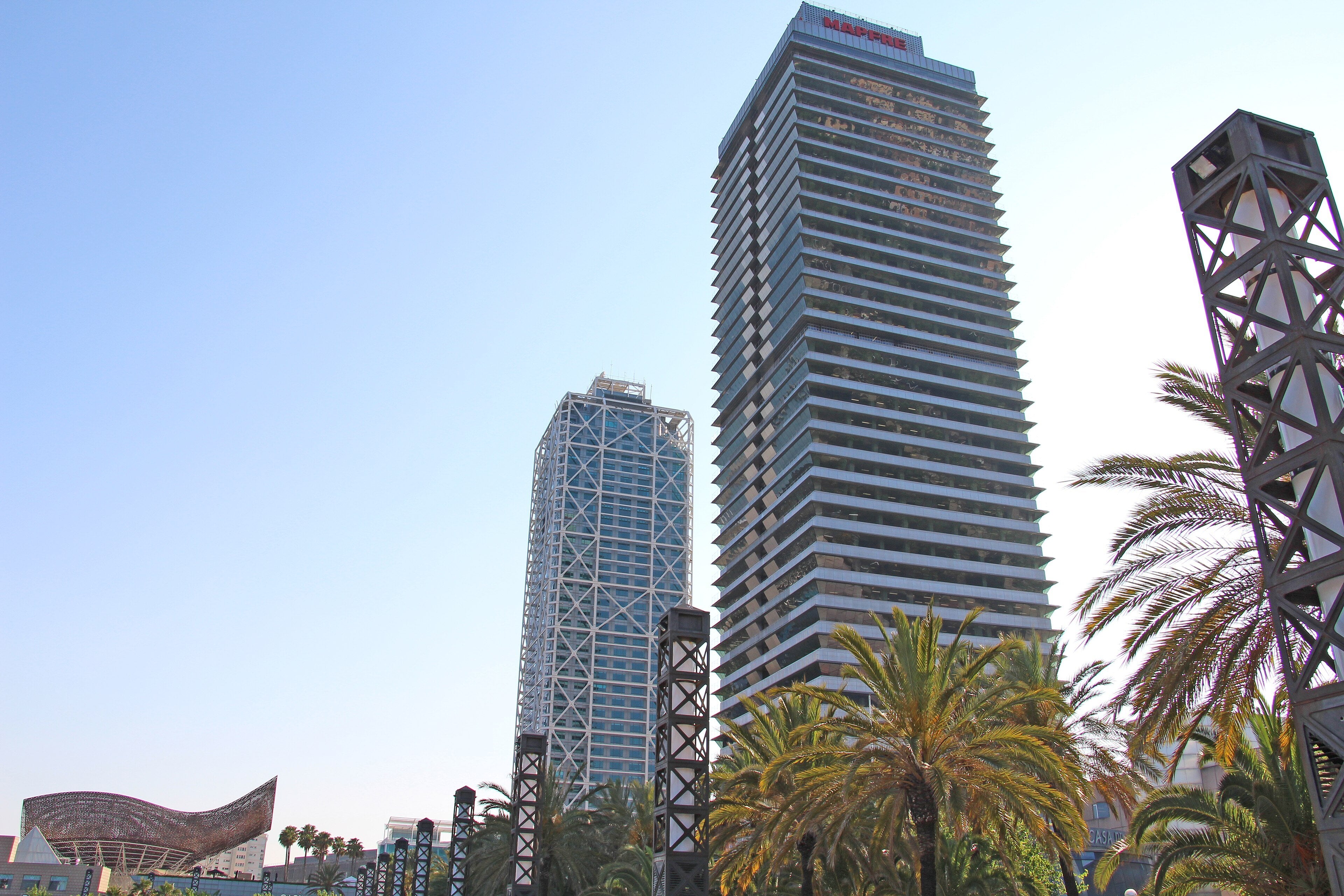 Hotel Arts and Torre Mapfre at the Port Olímpic