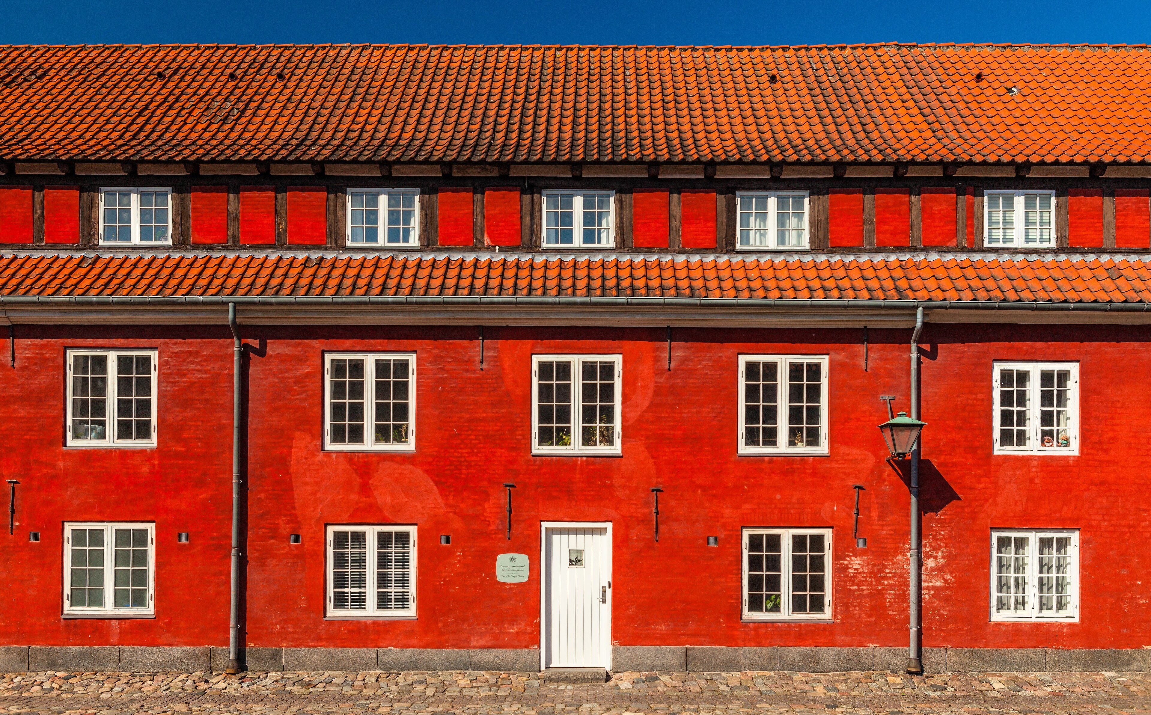 Red barracks inside Kastellet