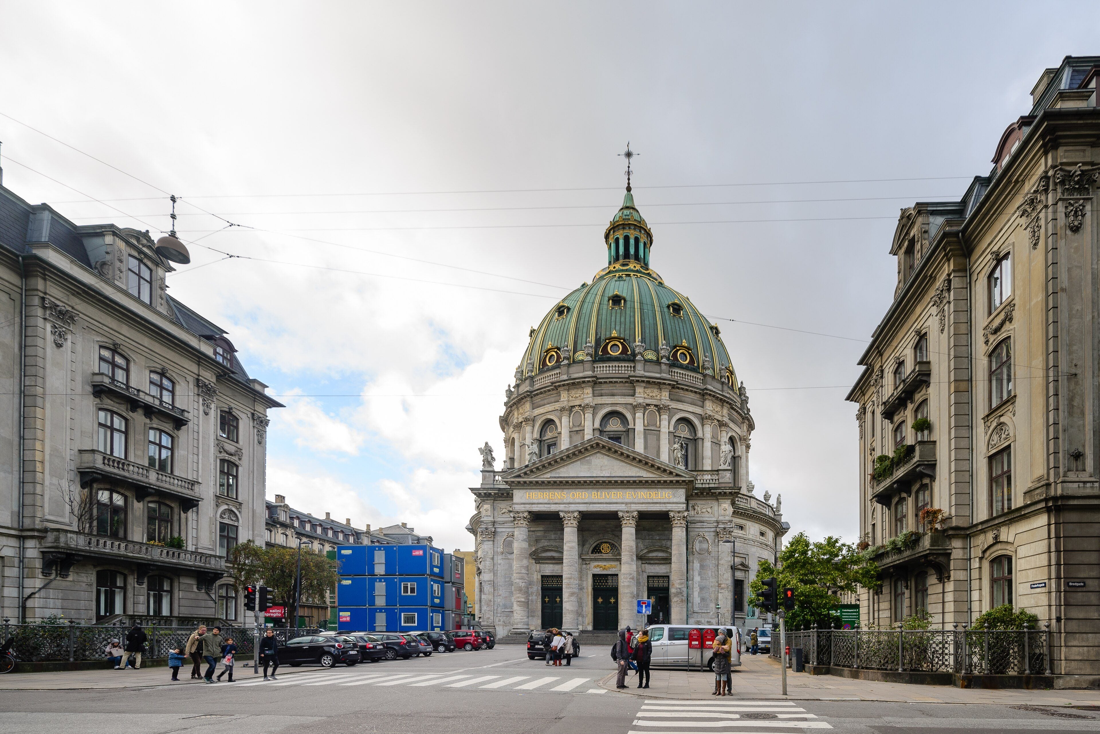 Frederik's Church, the Marble Church, from Frederiksgade