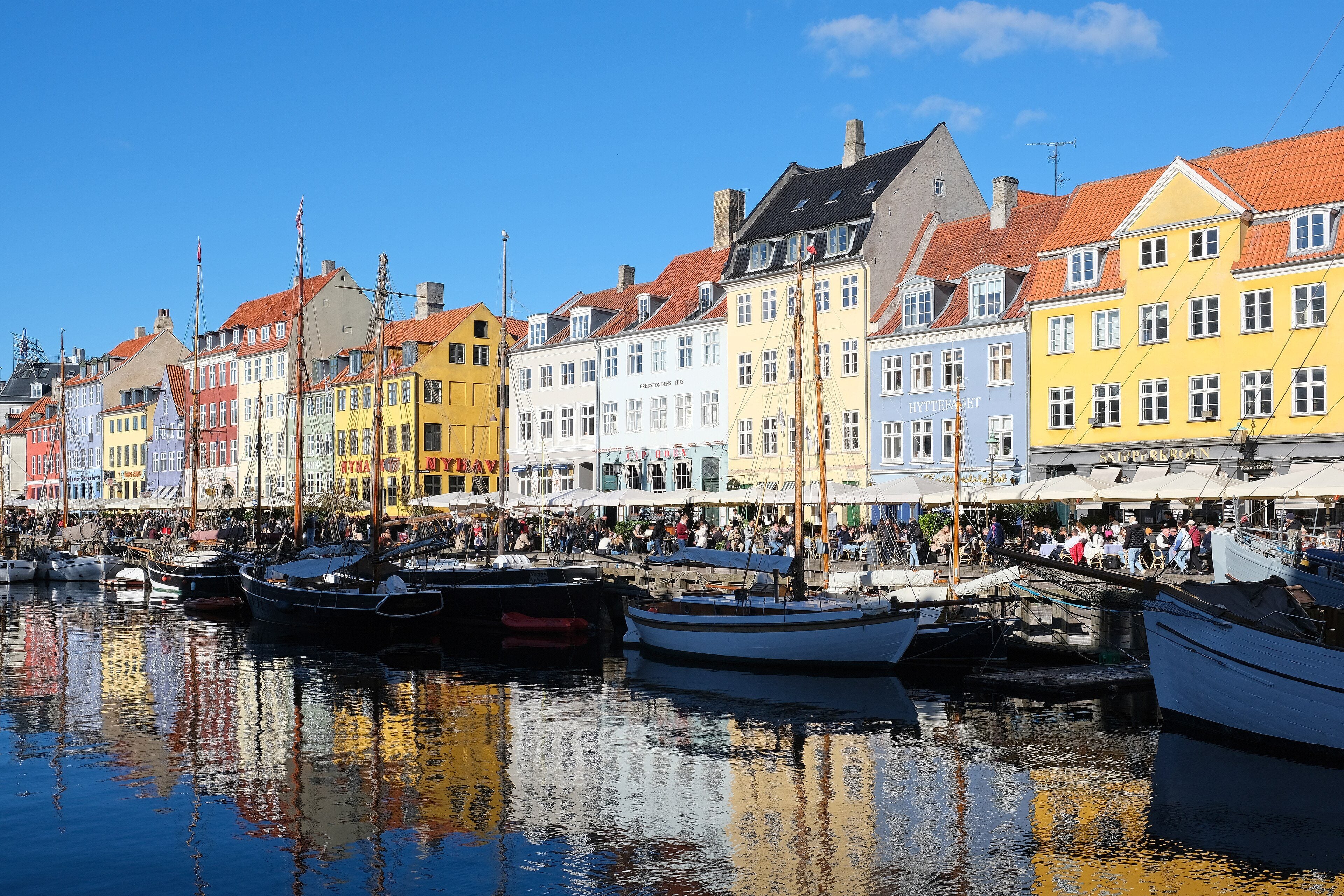 Colorful houses along the Nyhavn canal