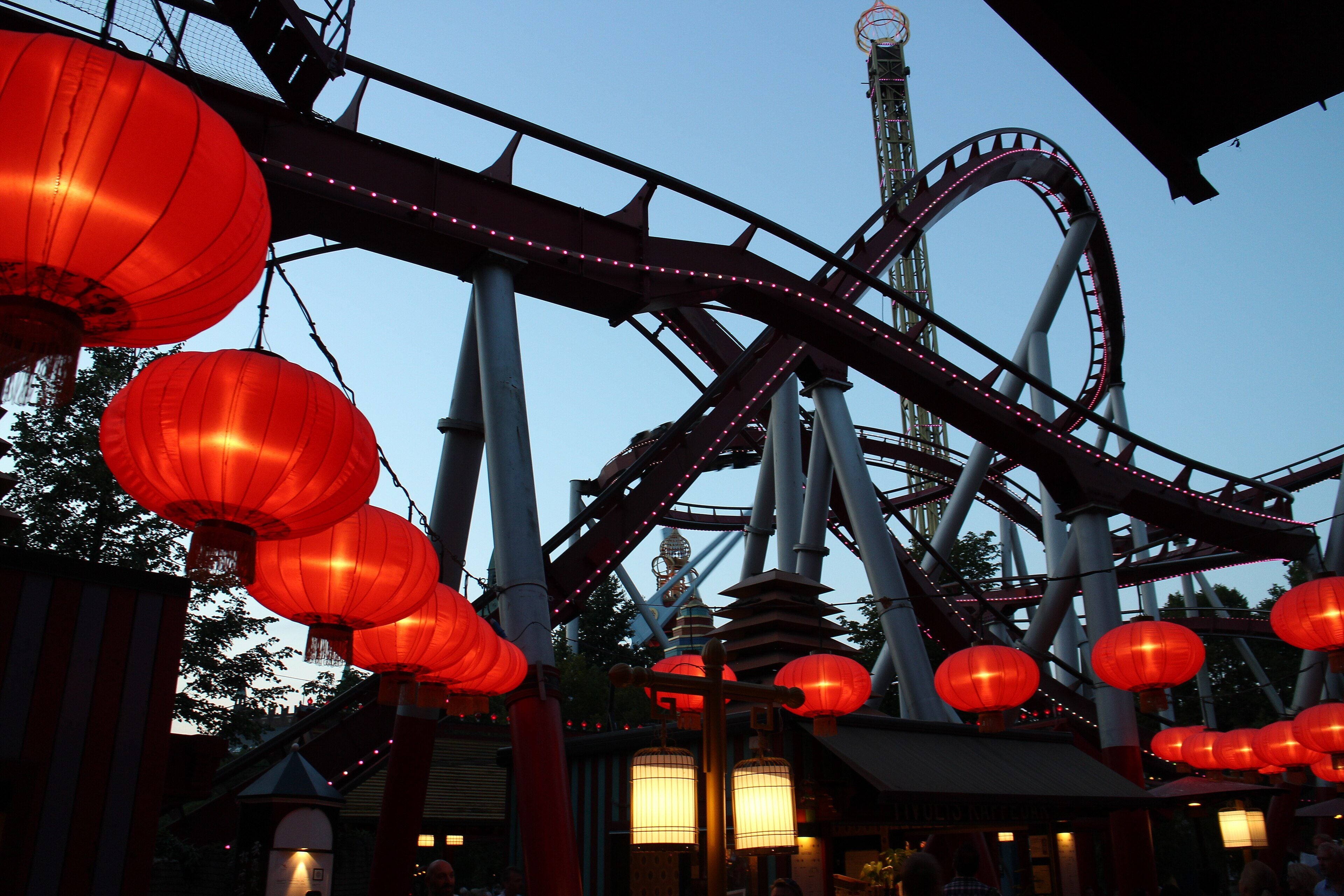 Lanterns and a ride at Tivoli Gardens