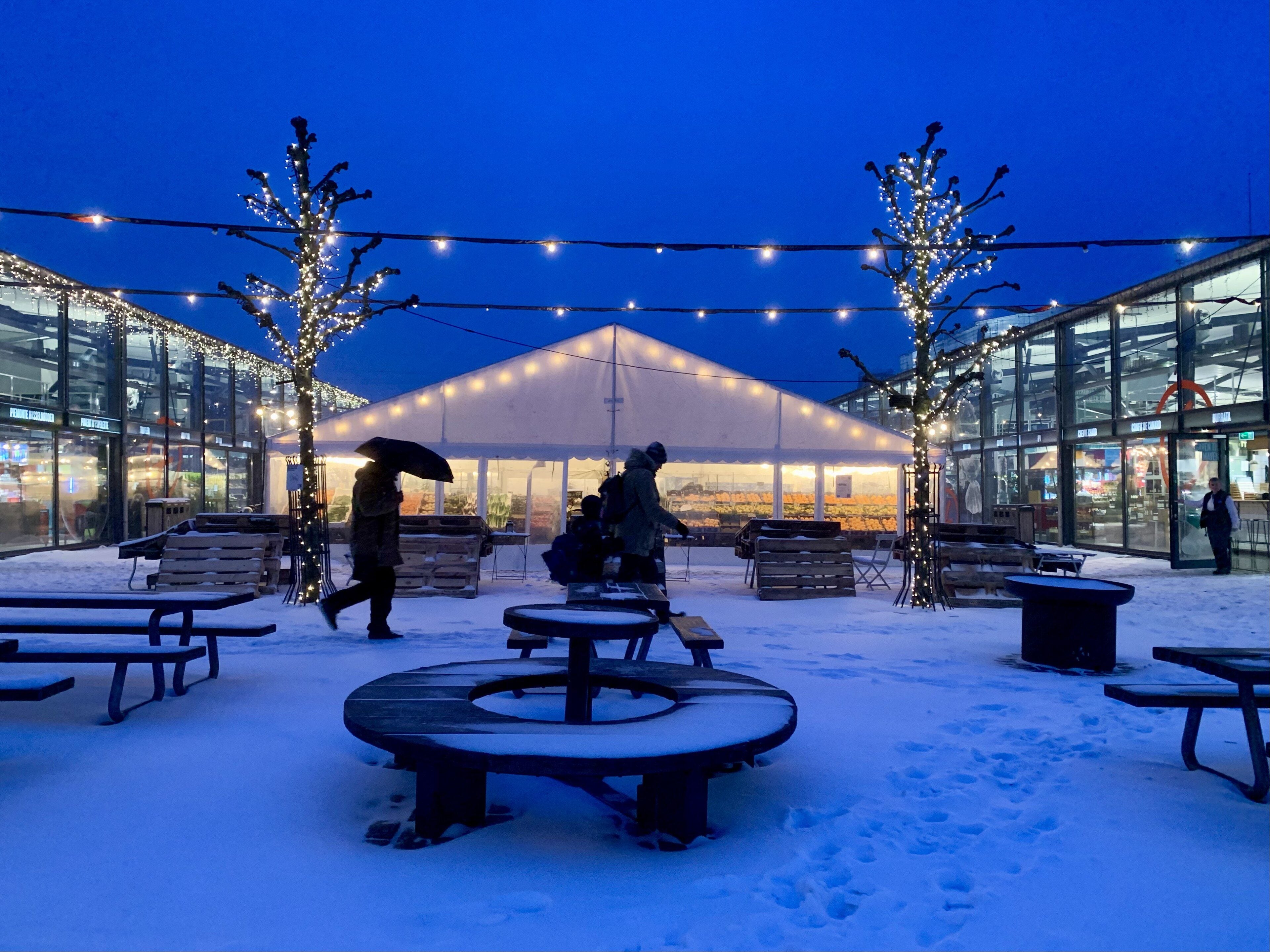 Torvehallerne market halls at Israels Plads