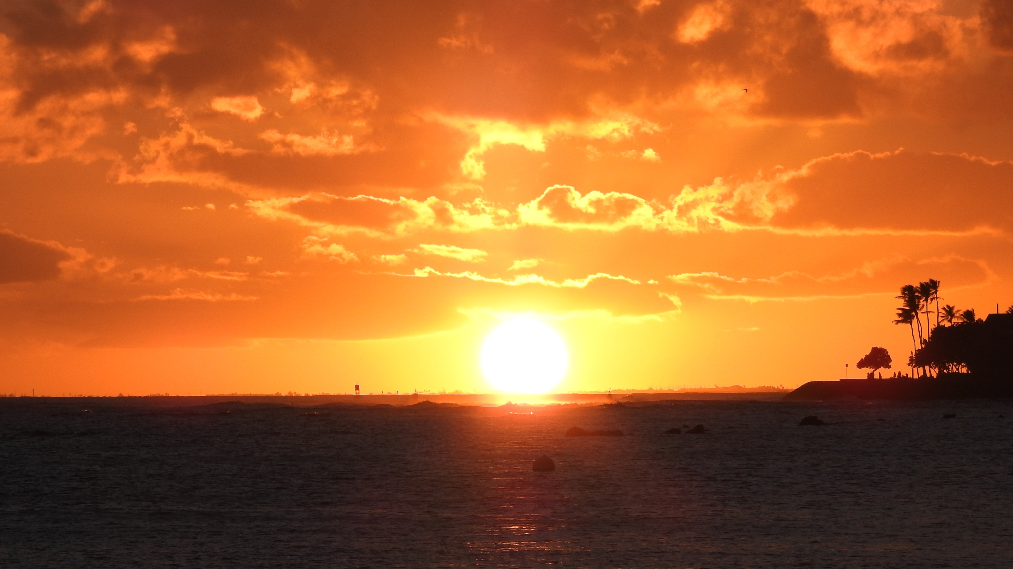 Sunset from Ala Moana Beach Park