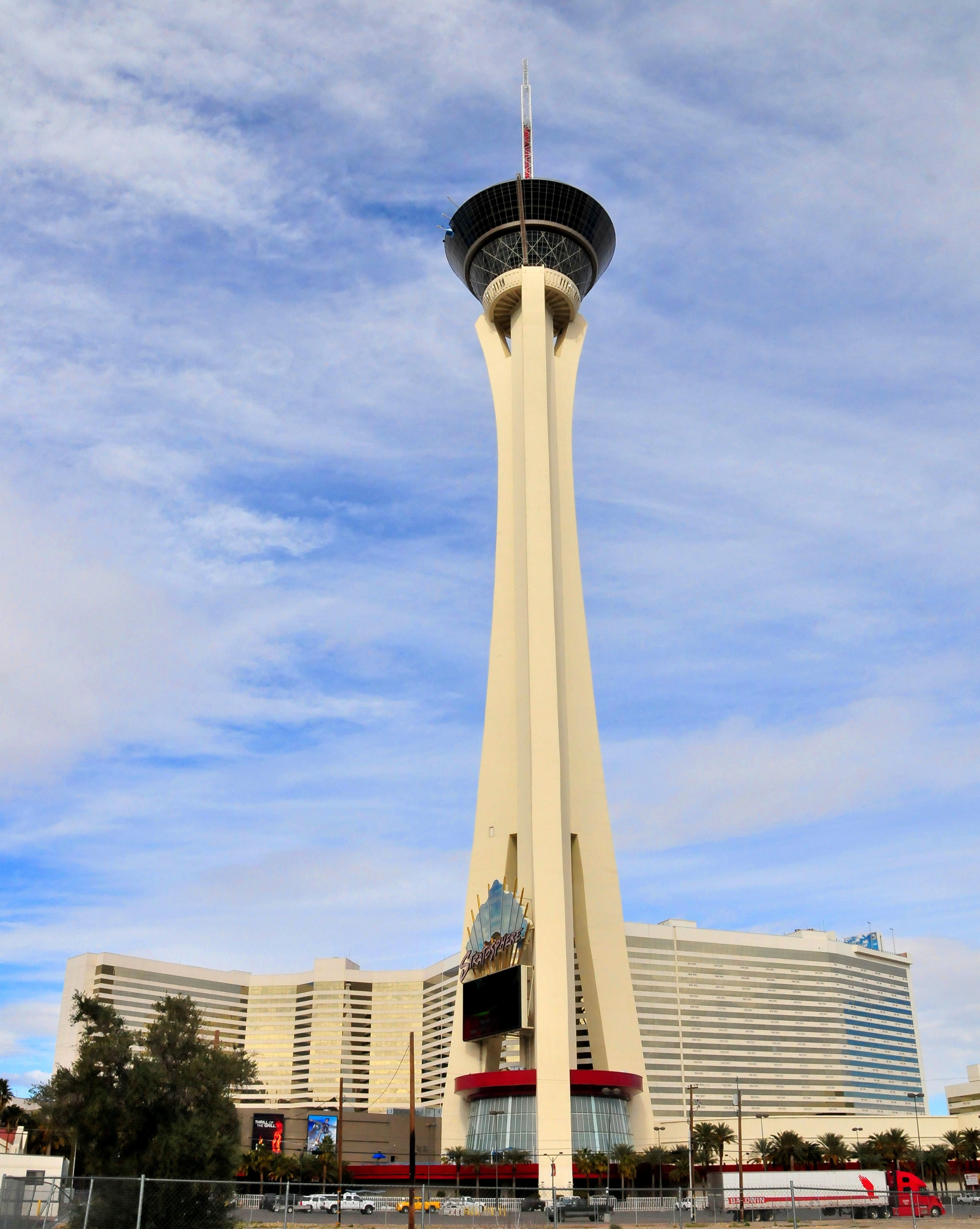 The Strat tower rising above the North Strip