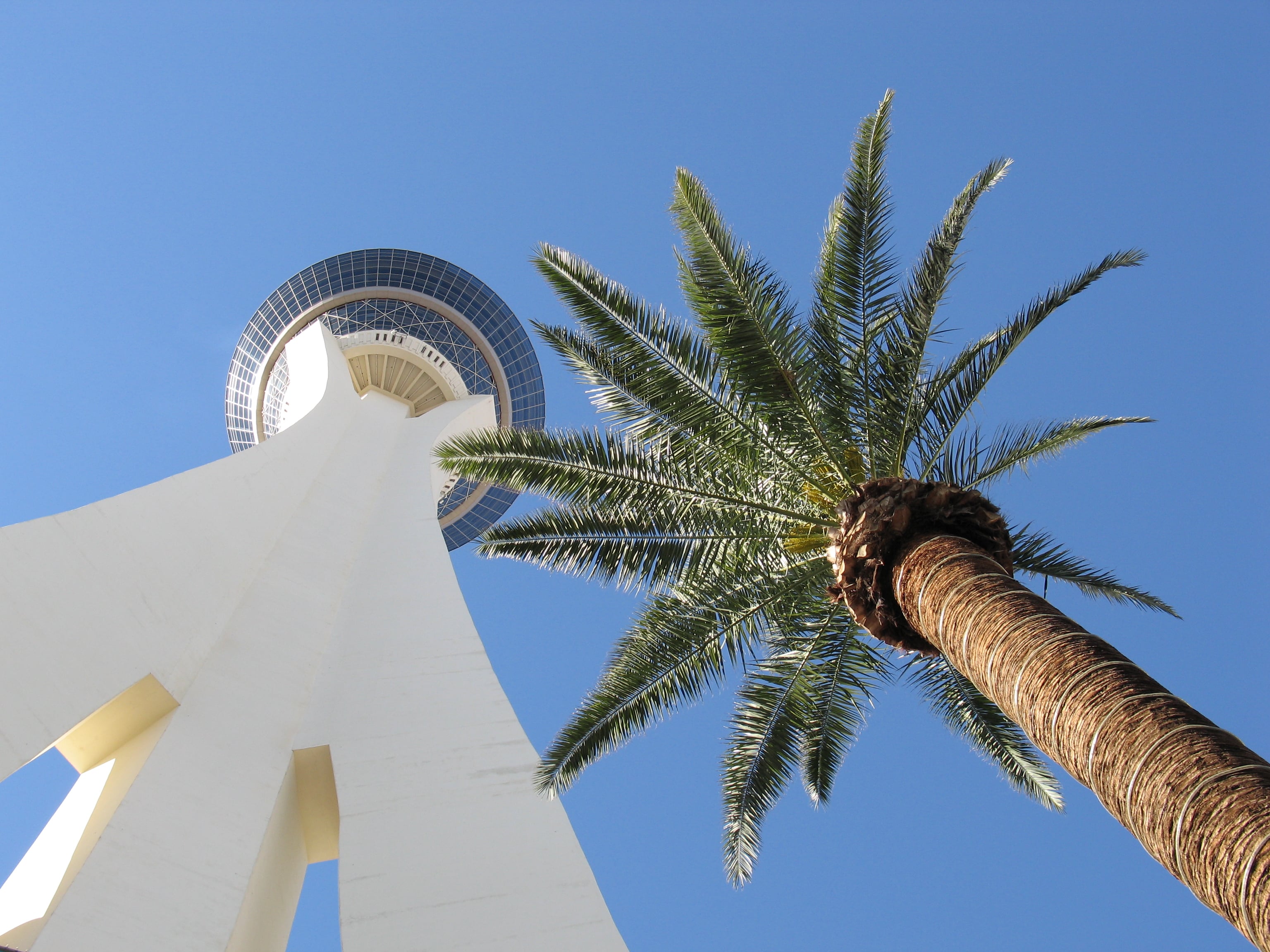 North Strip towers including the Strat observation tower