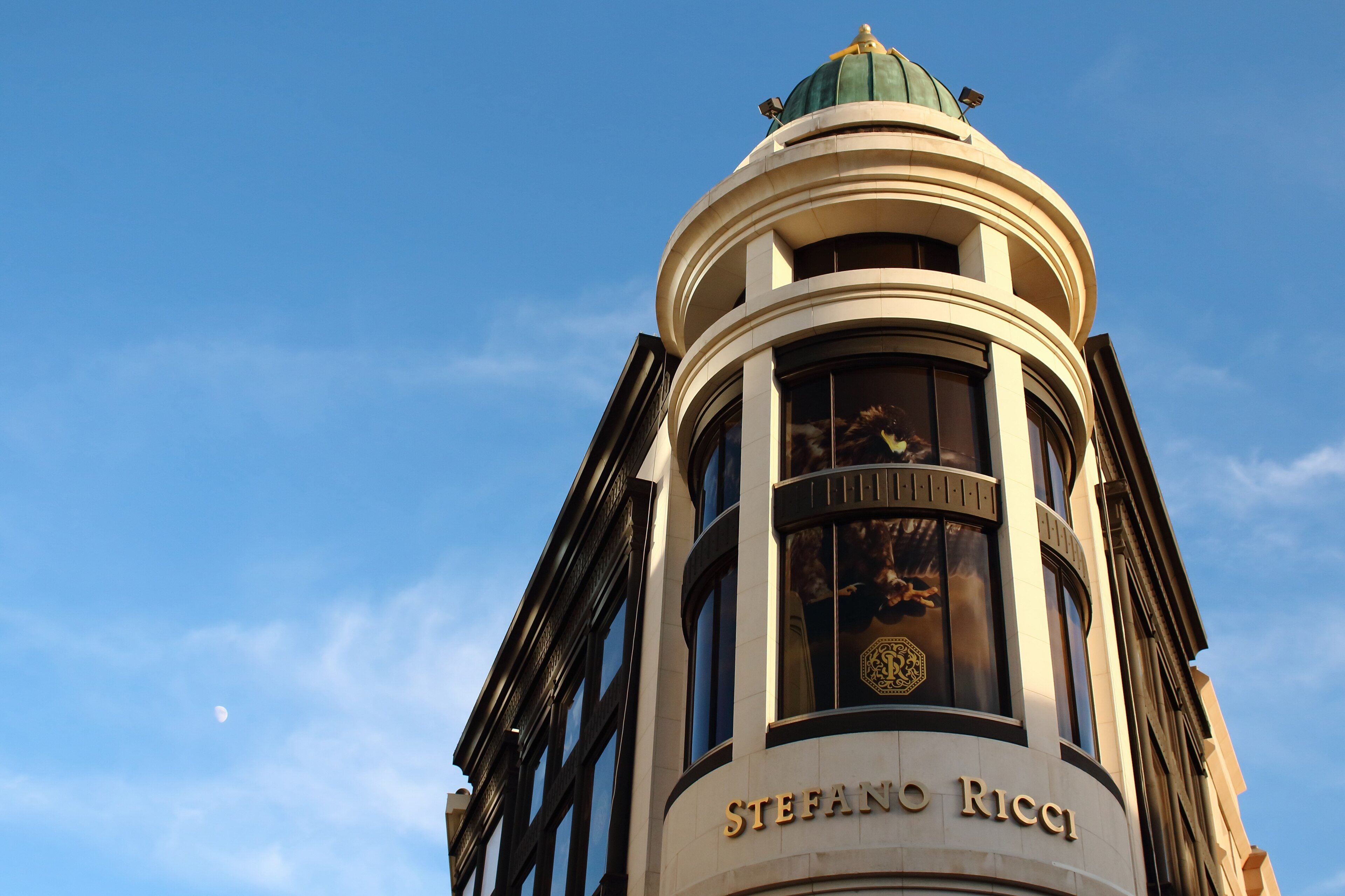 A domed corner building on Rodeo Drive, Beverly Hills