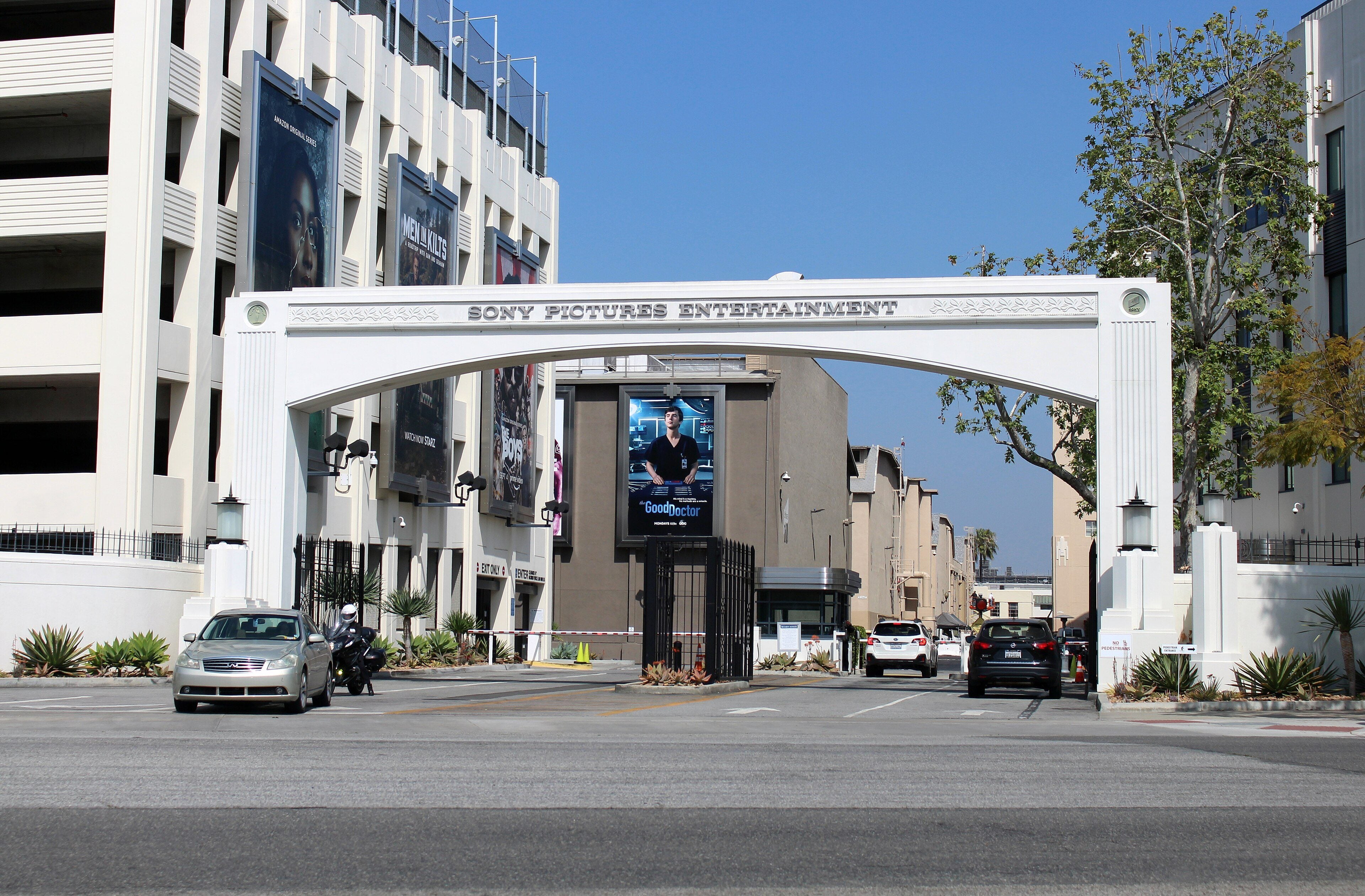 The Sony Pictures Studios gate in Culver City