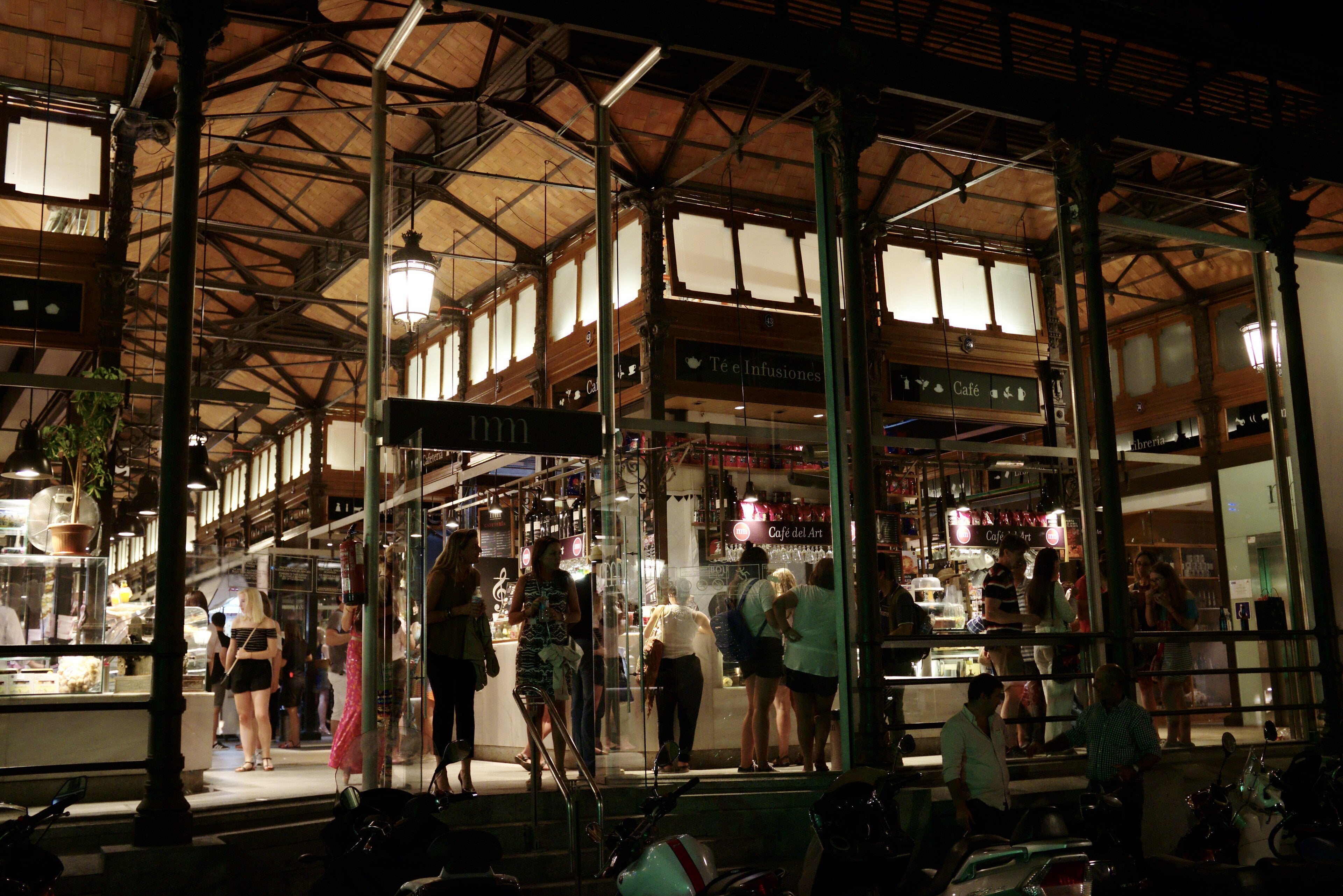 The iron-and-glass Mercado de San Miguel