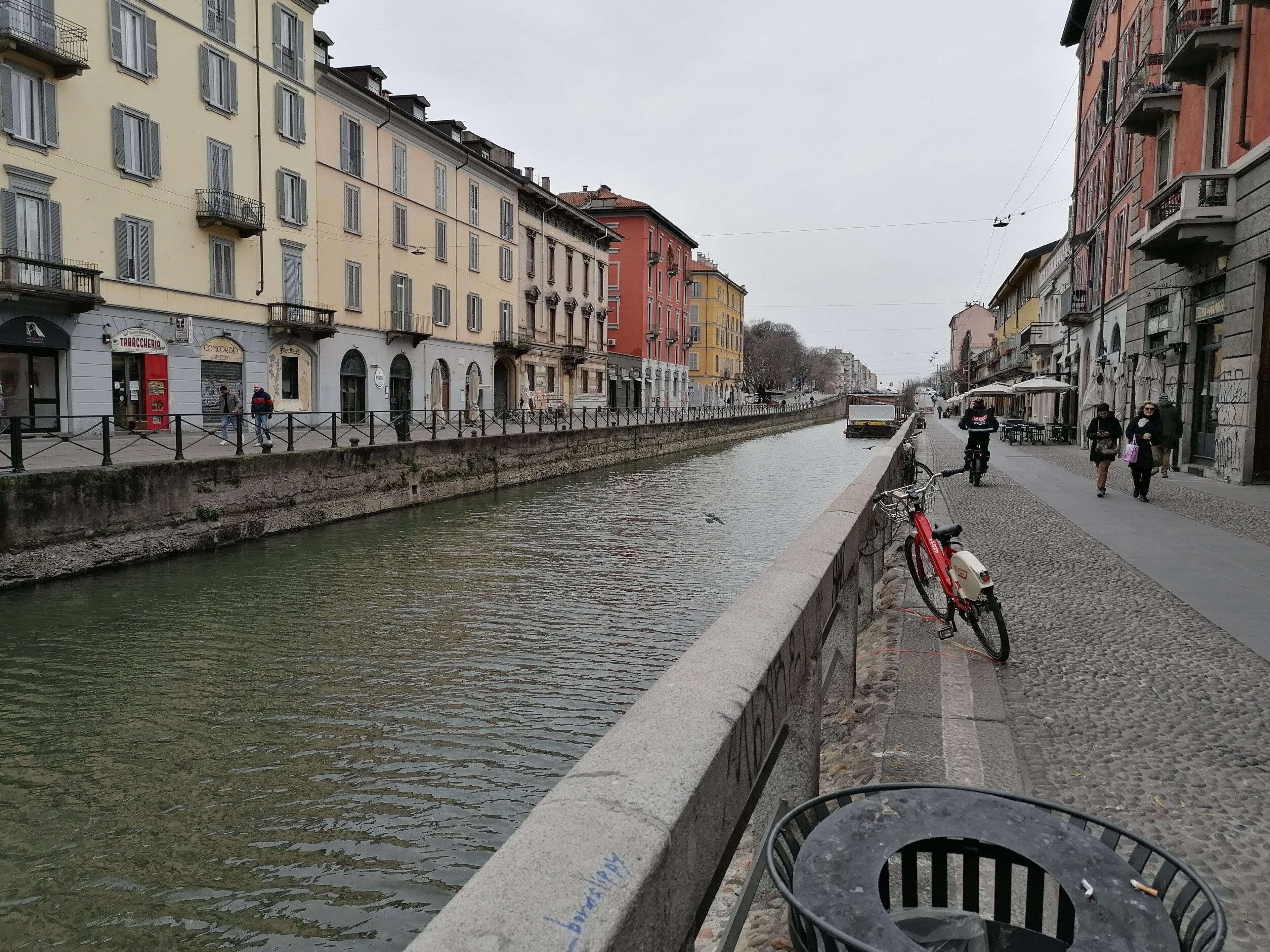 Naviglio Grande canal in Milan