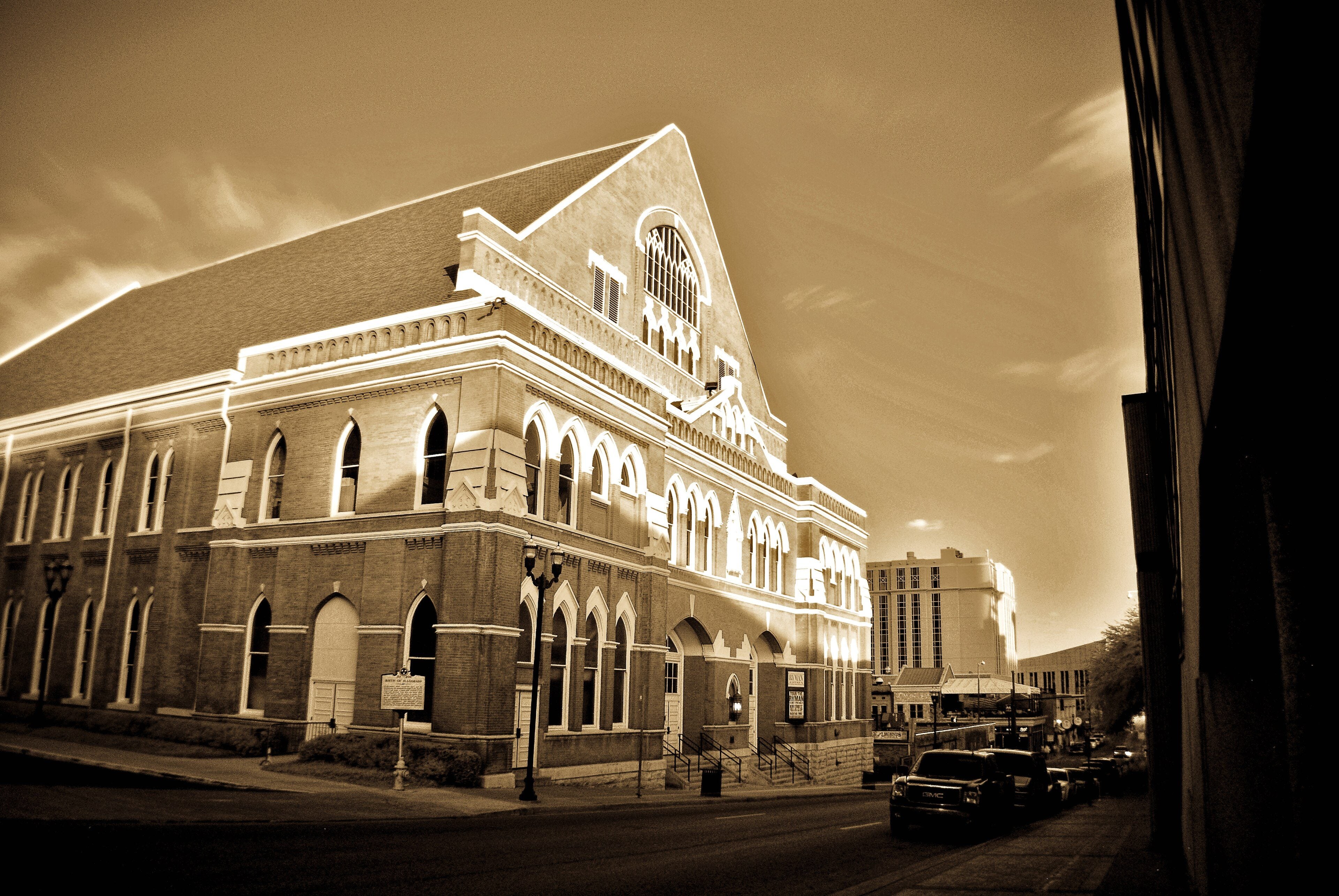 The Ryman Auditorium on Fifth Avenue North