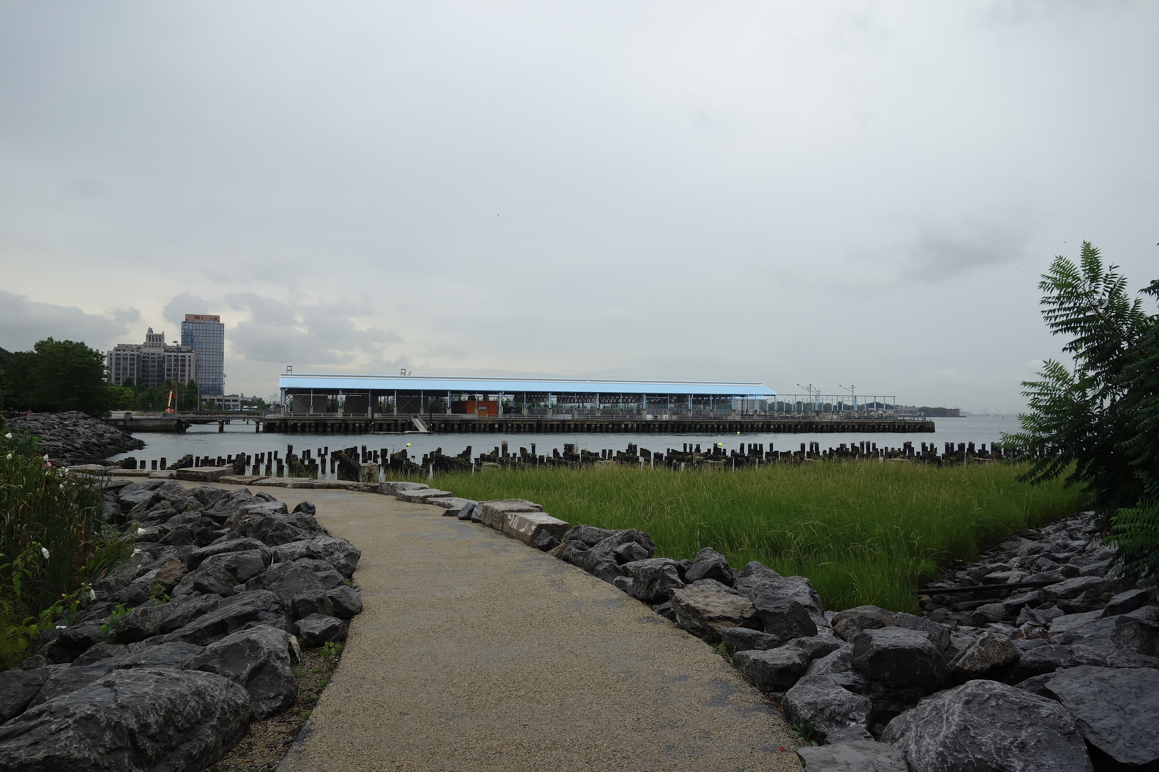 Brooklyn Bridge Park piers along the East River