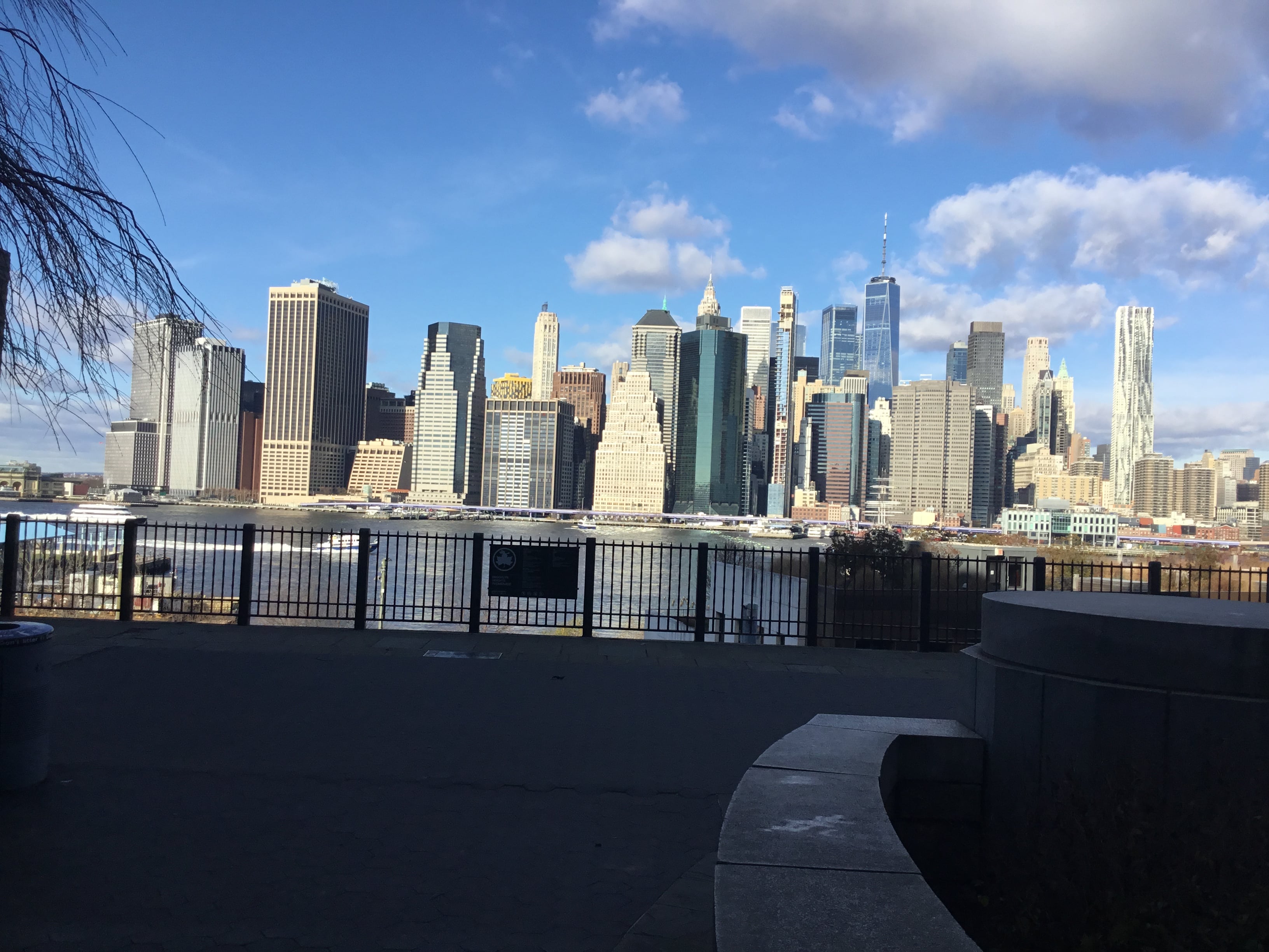 Brooklyn Heights Promenade looking toward Lower Manhattan
