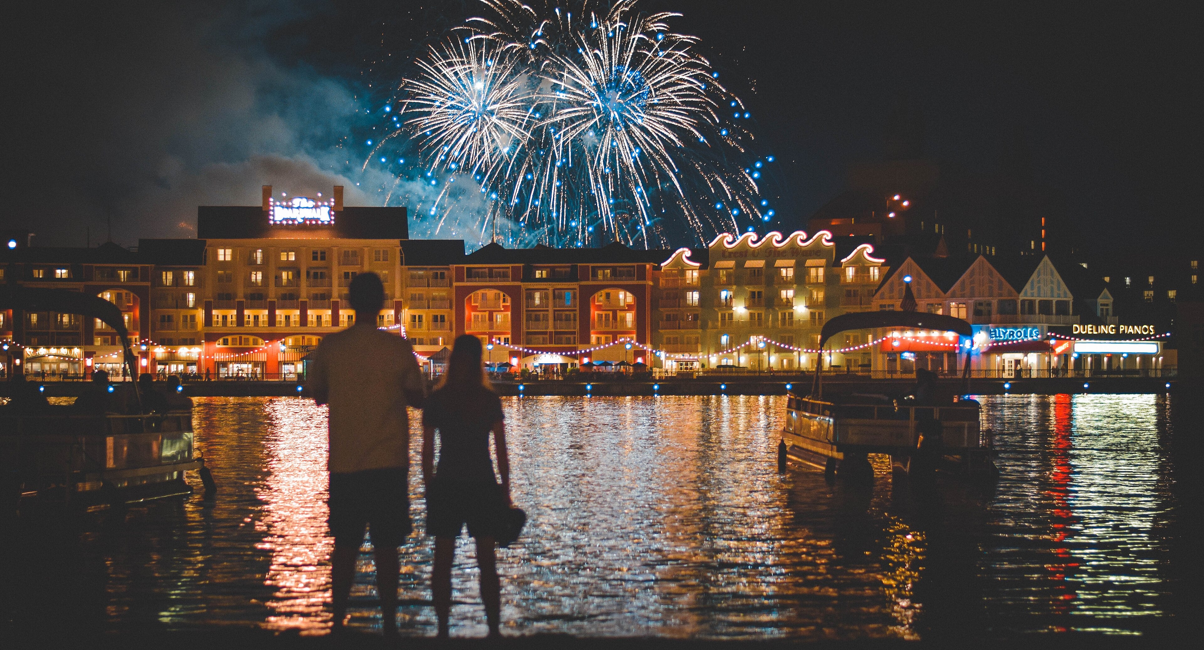 Disney's BoardWalk on Crescent Lake in the Epcot resort area