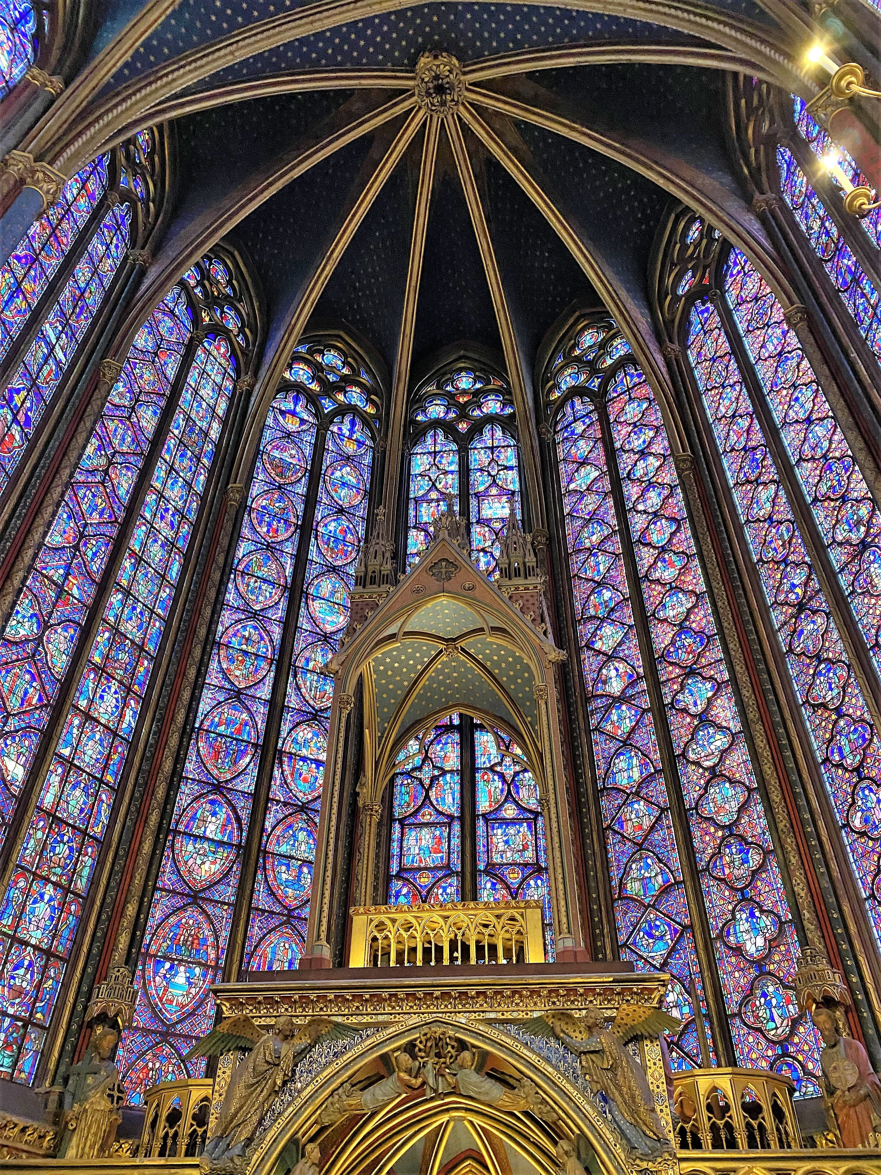 Stained glass in the upper chapel of Sainte-Chapelle