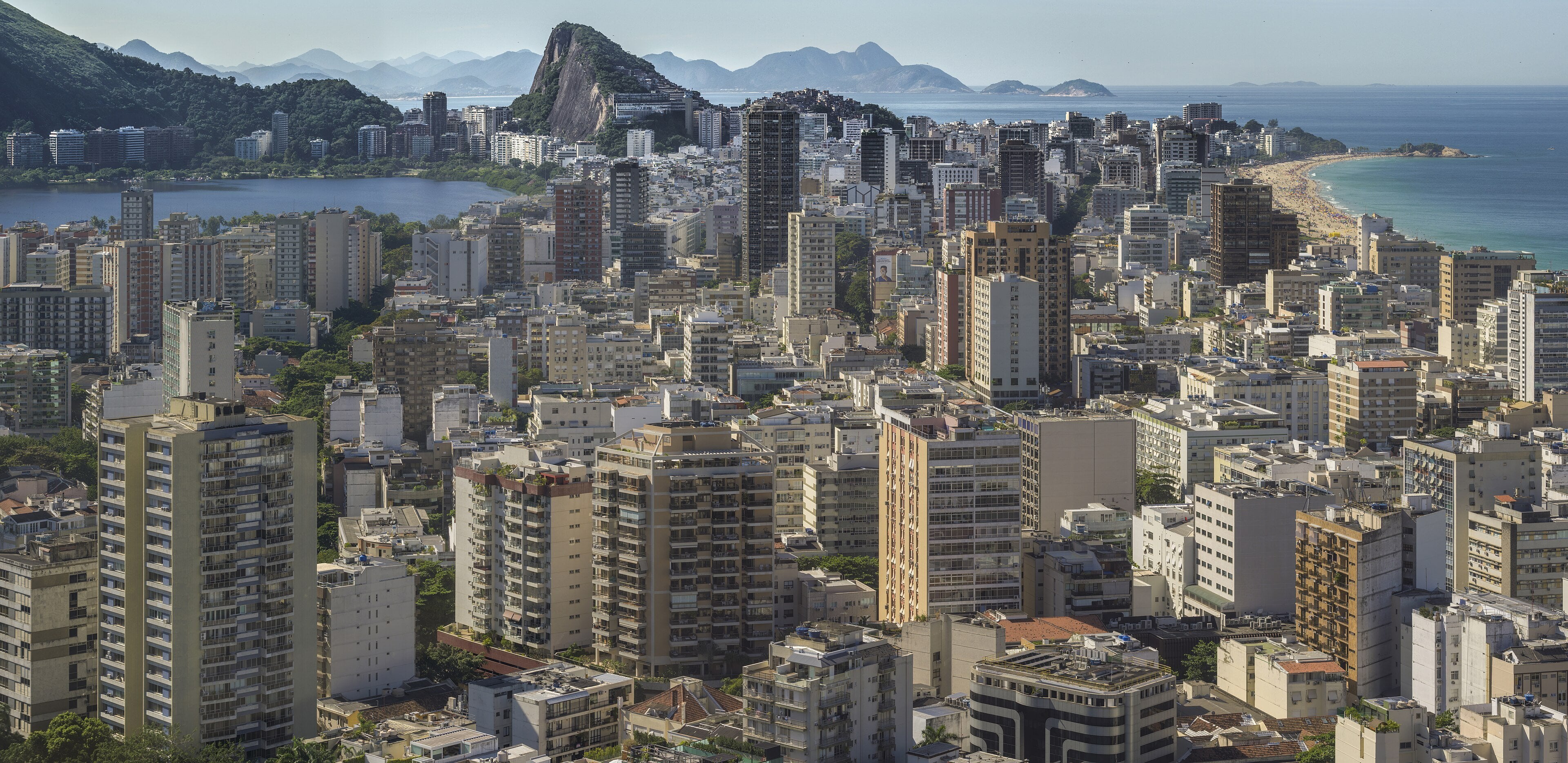 Ipanema and Leblon from Morro Dois Irmãos