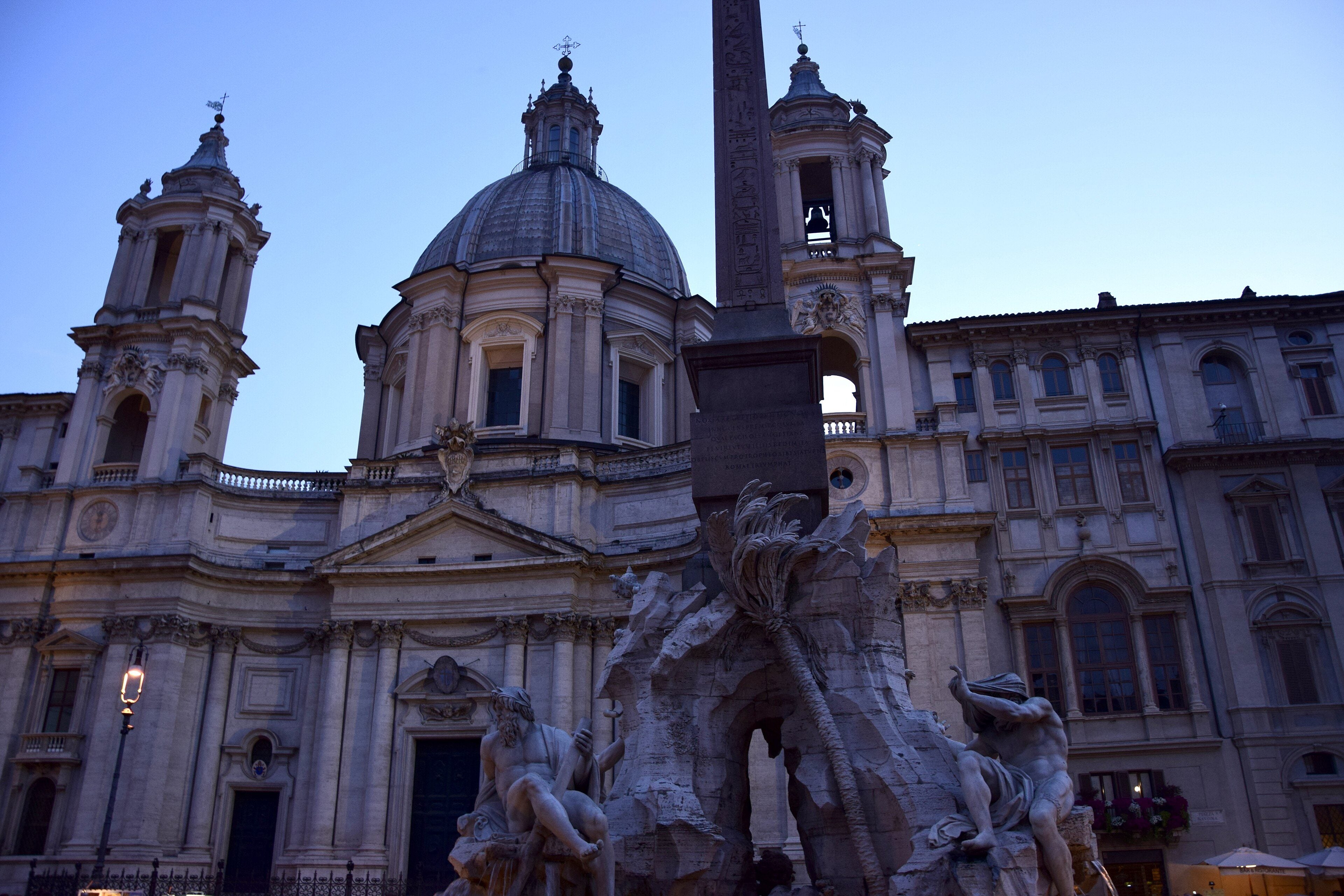 The Fountain of the Four Rivers in Piazza Navona
