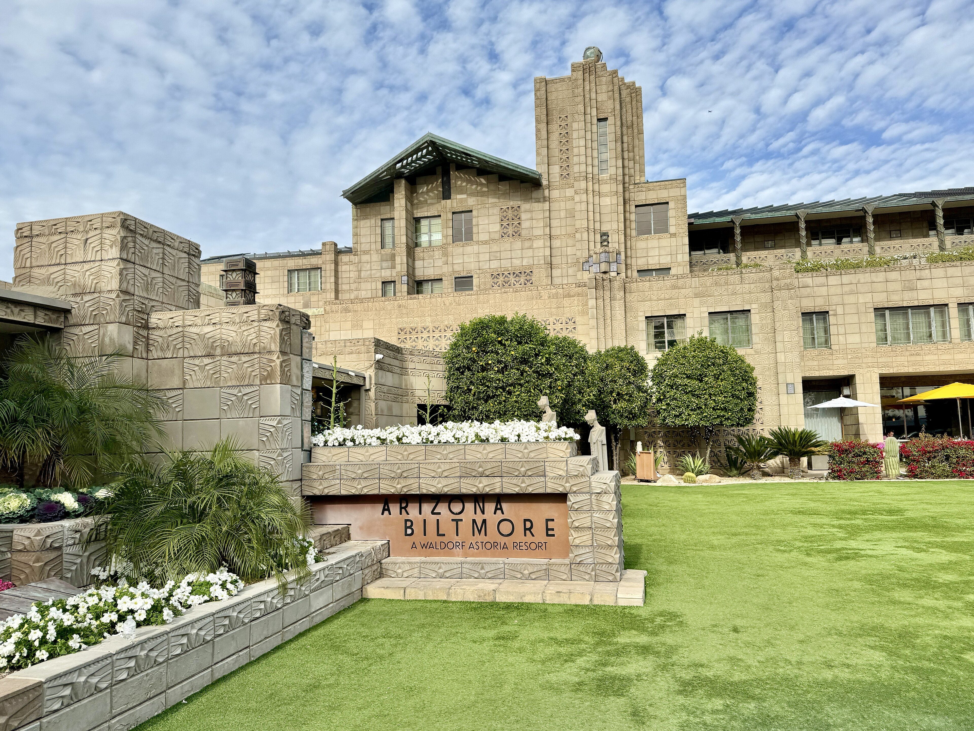 The Arizona Biltmore's patterned-block main building