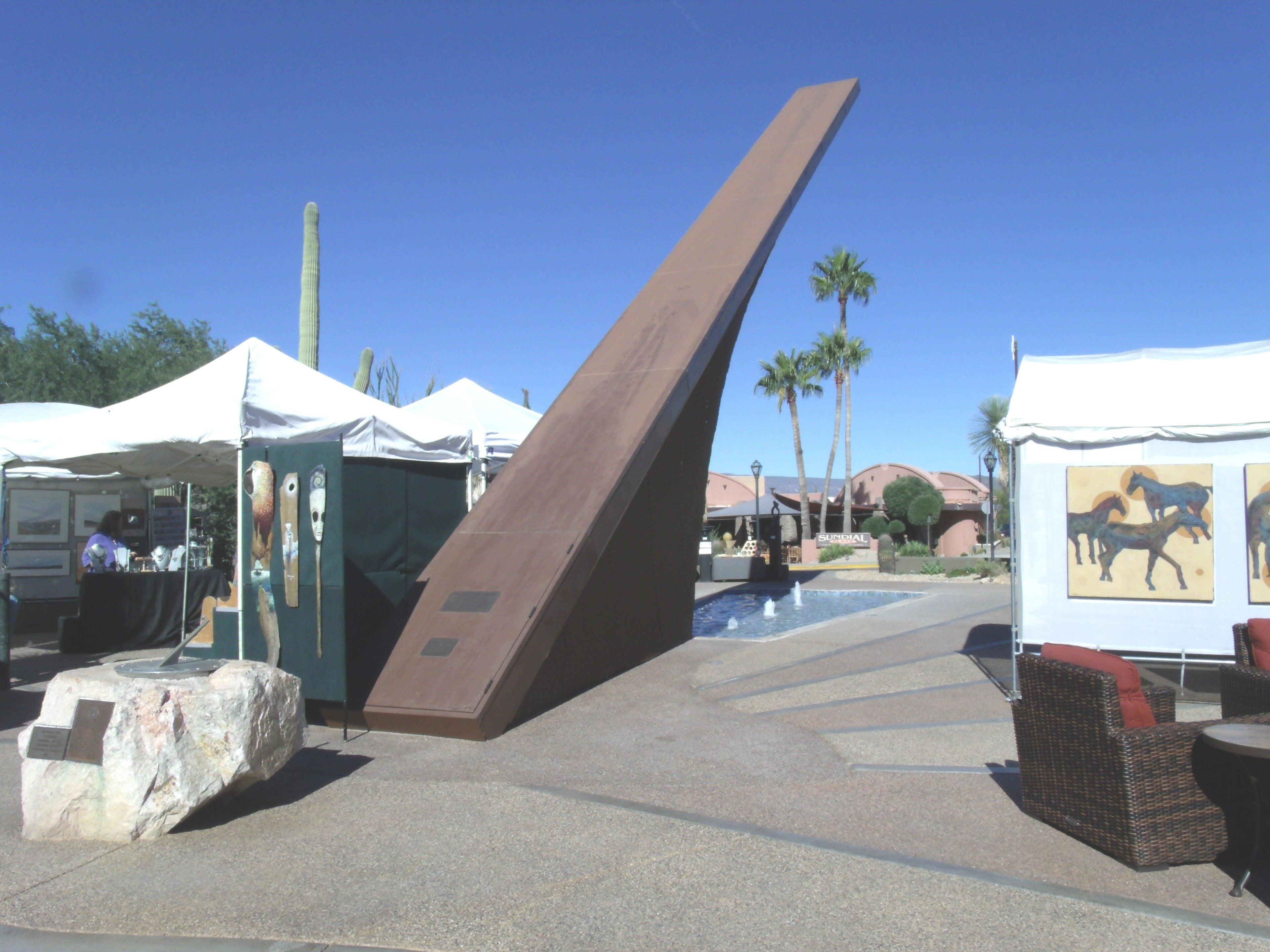The 1959 Carefree Sundial in Carefree, Arizona