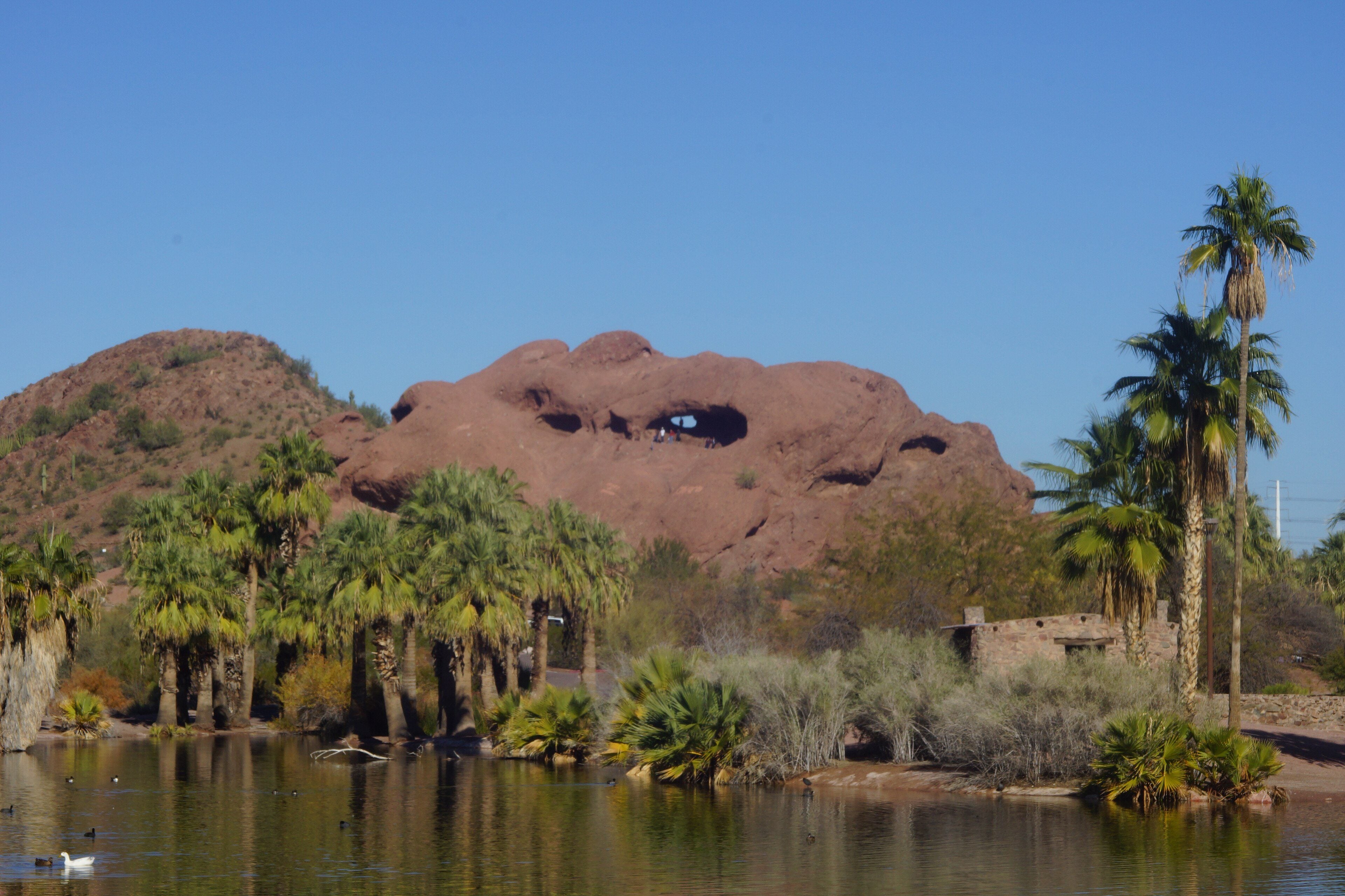Hole-in-the-Rock butte in Papago Park