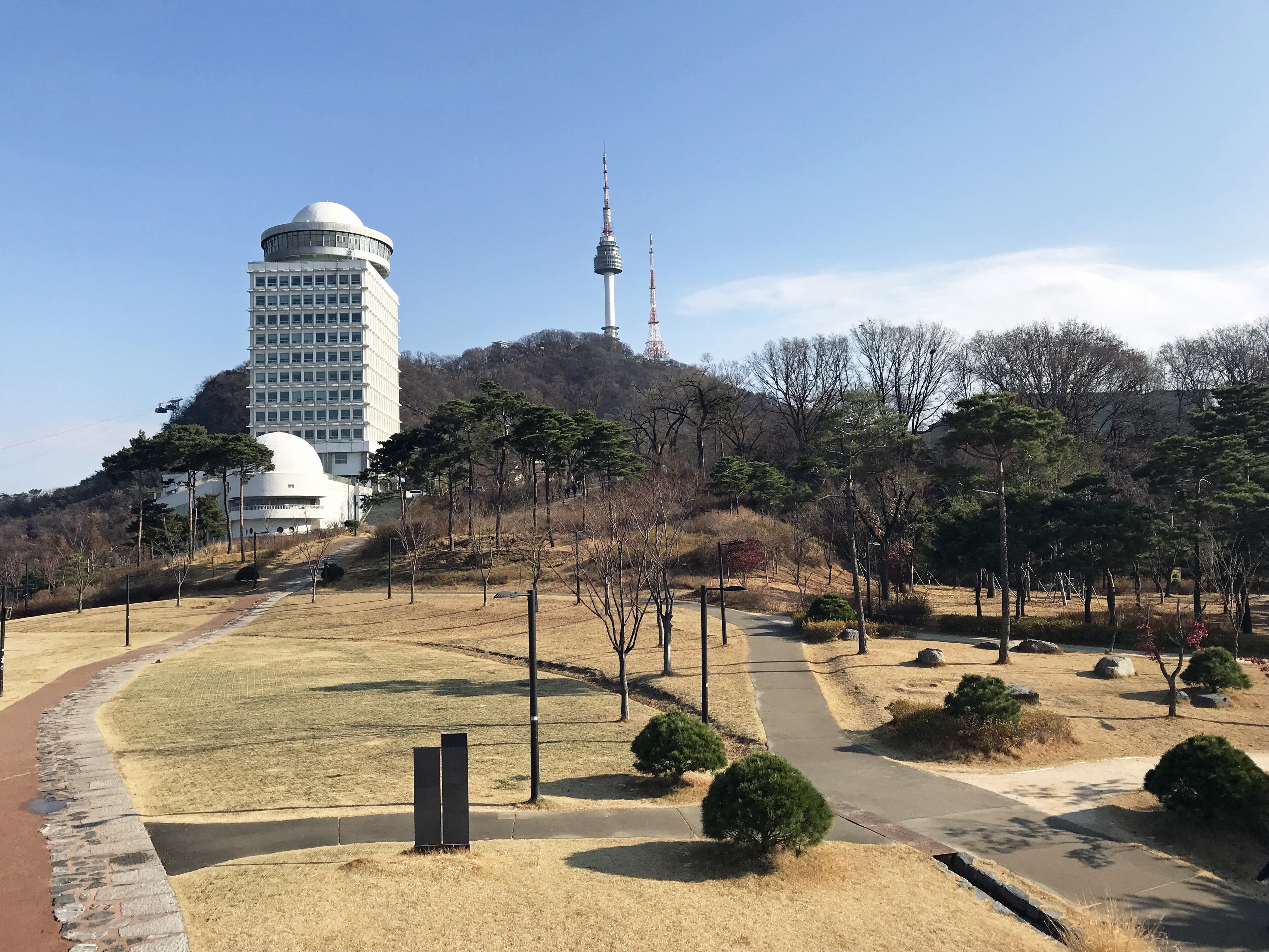 N Seoul Tower above Namsan Park
