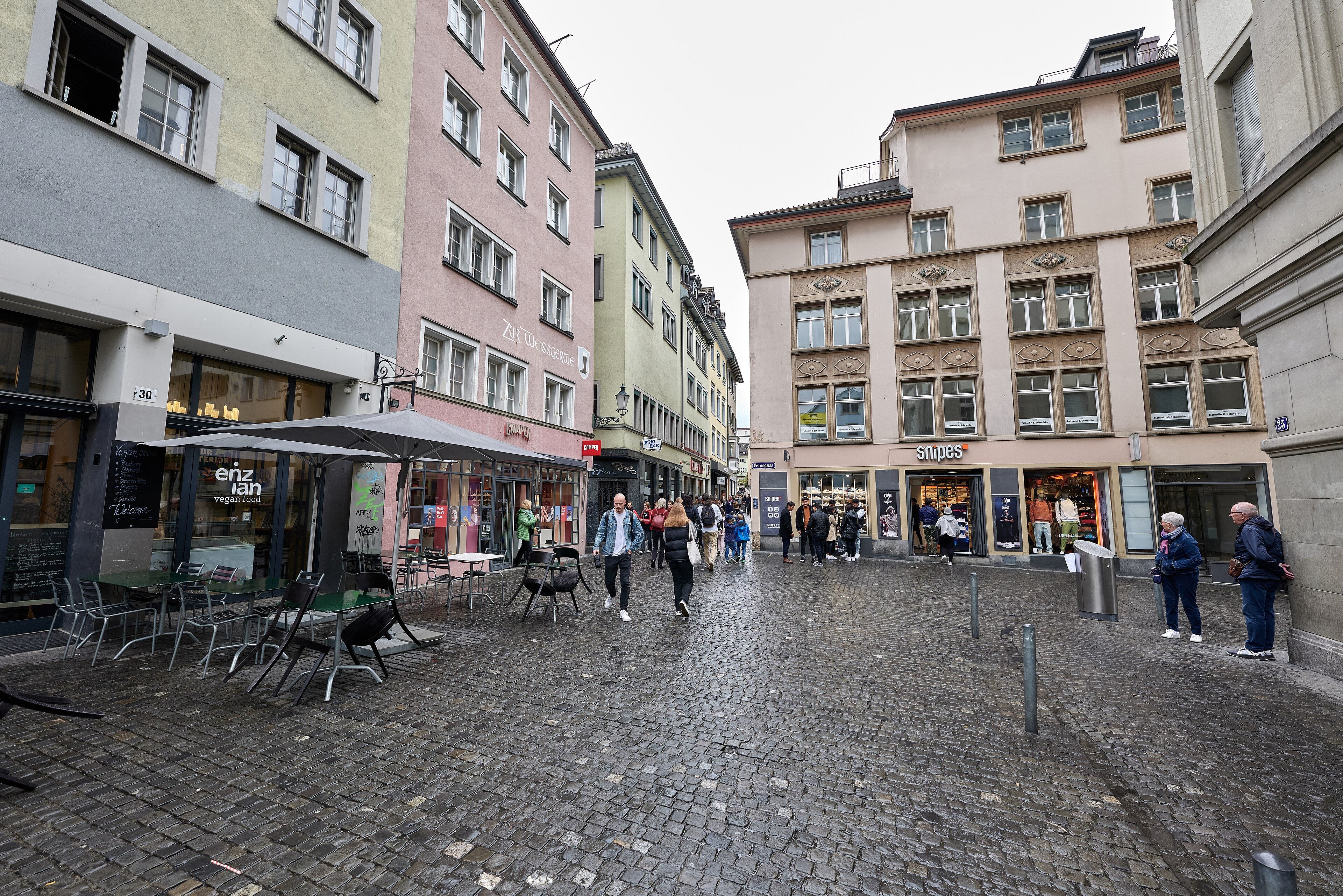 Niederdorfstrasse in Zurich's old town
