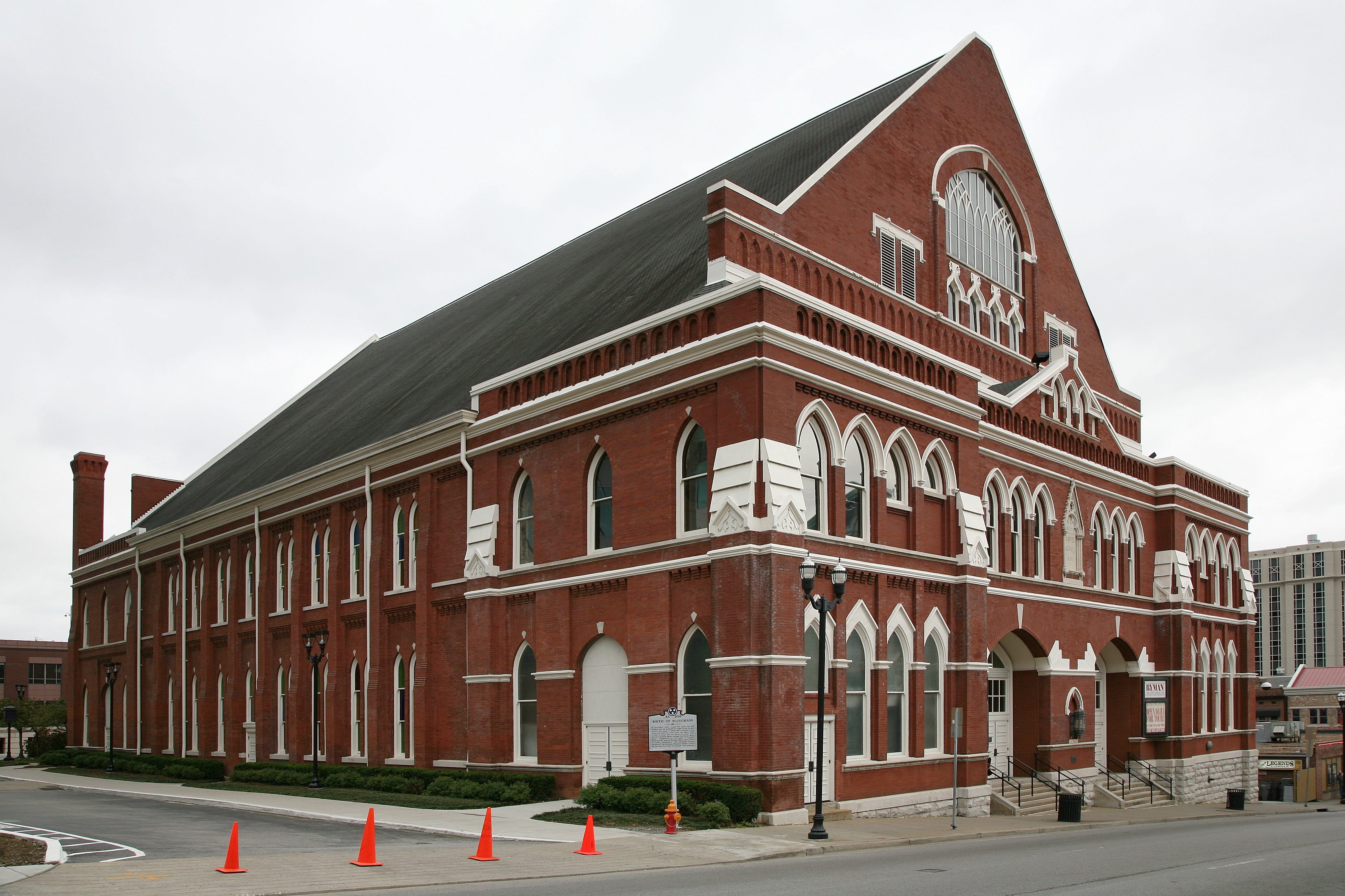 Ryman Auditorium, the red-brick former tabernacle in downtown Nashville