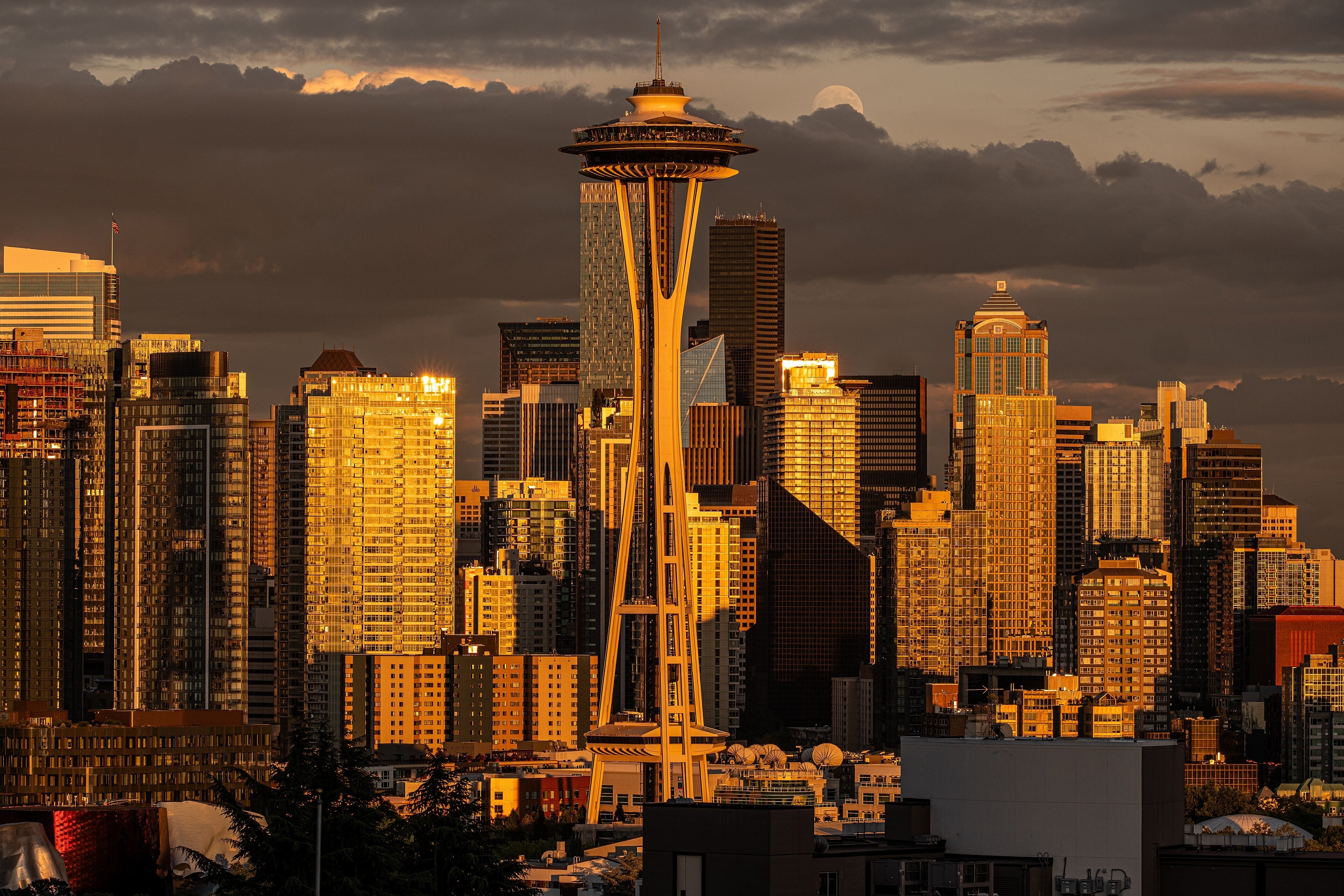 Space Needle and skyline from Kerry Park