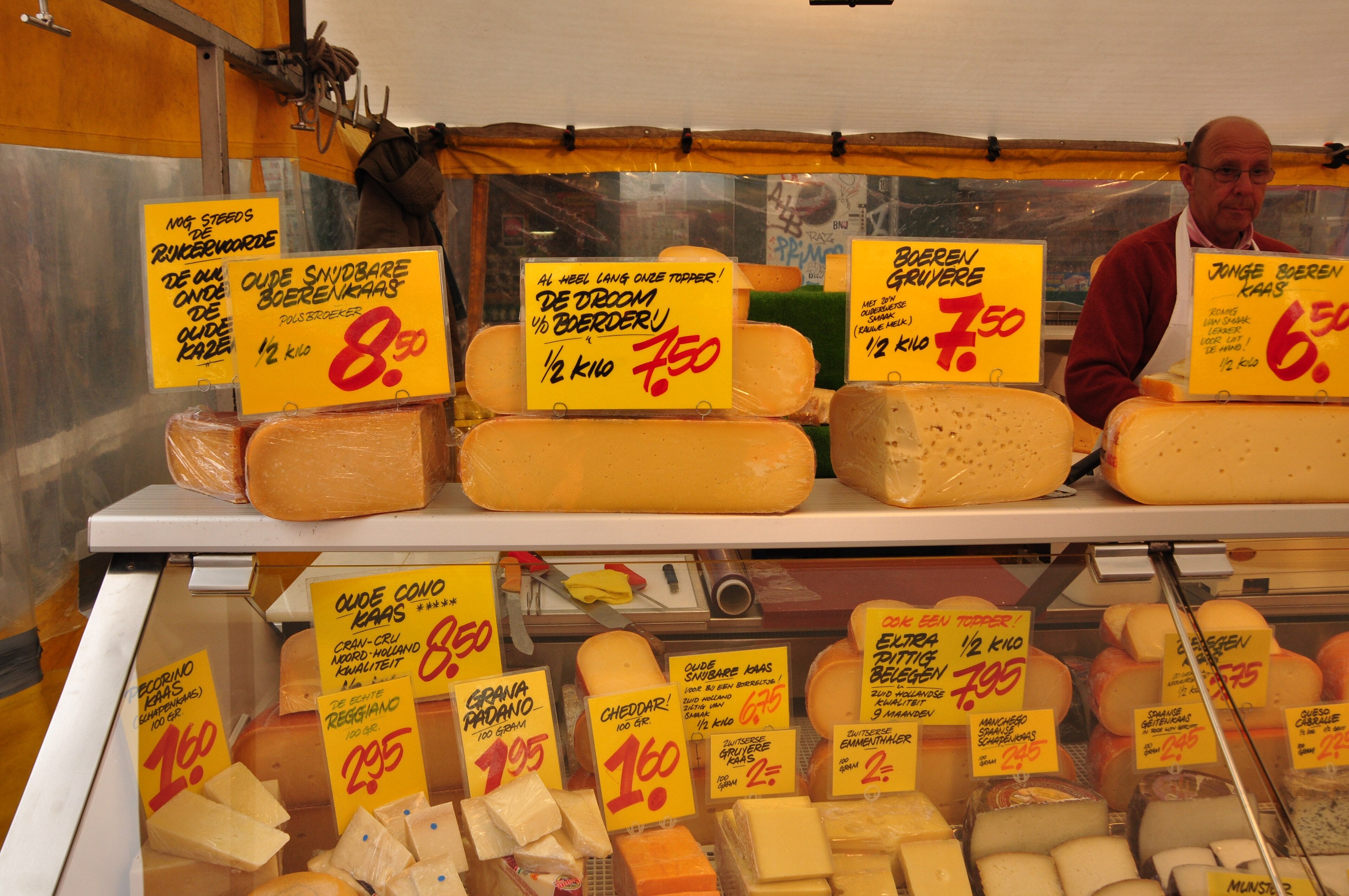A stall at the Albert Cuyp Market