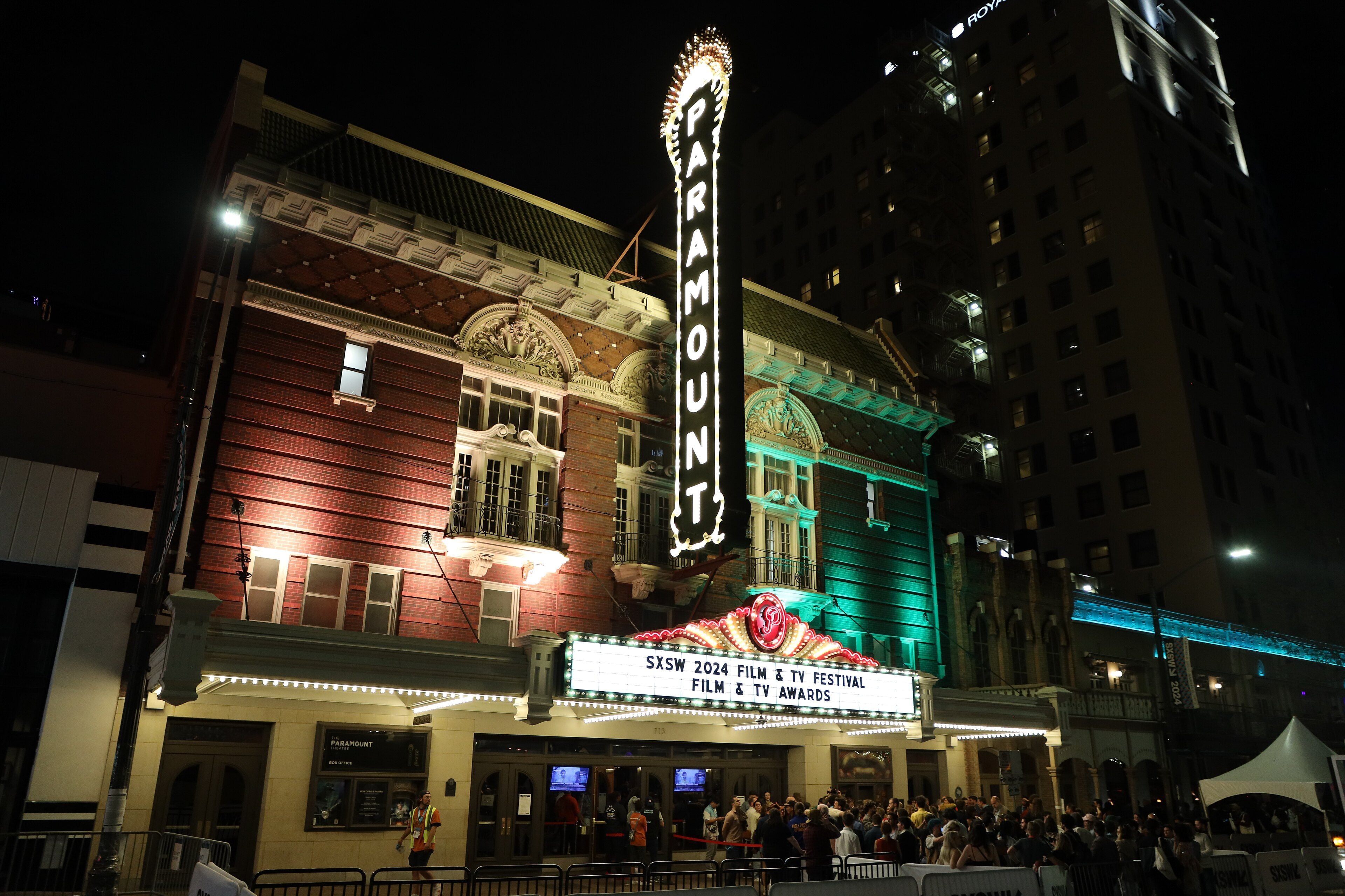 The Paramount Theatre marquee on Congress Avenue