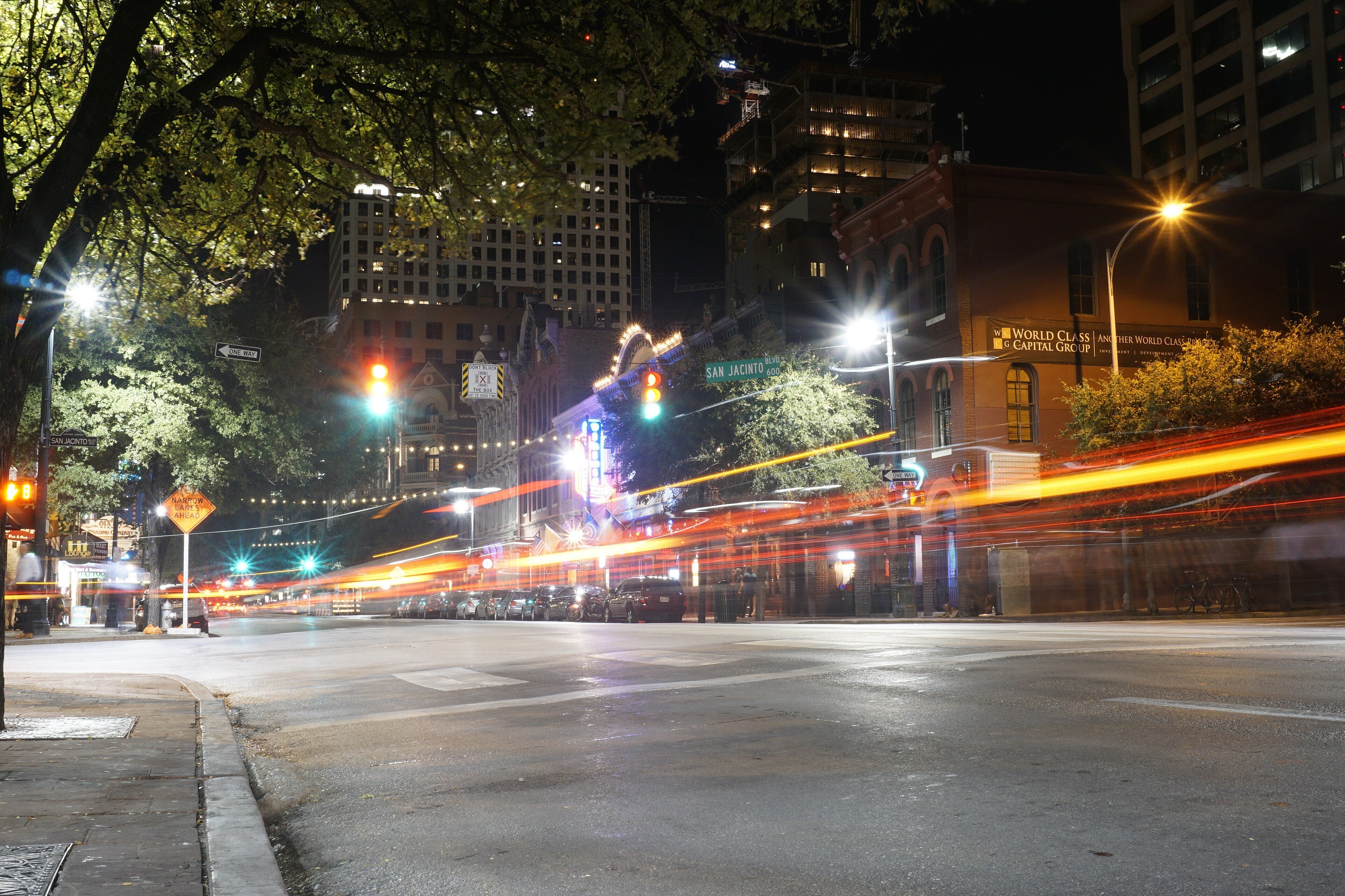 Sixth Street at night