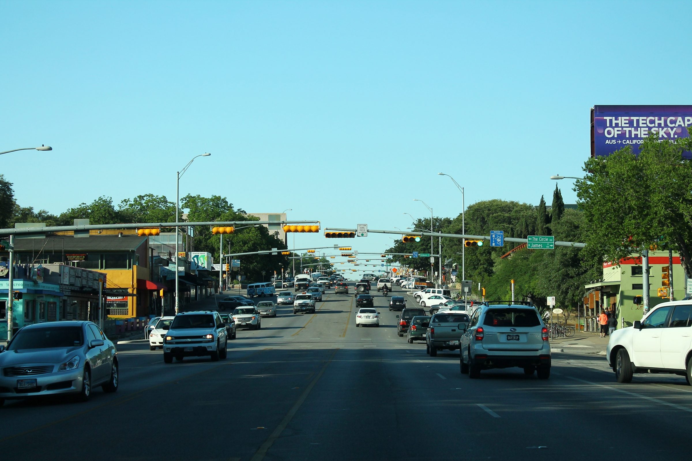 South Congress Avenue looking toward the Capitol