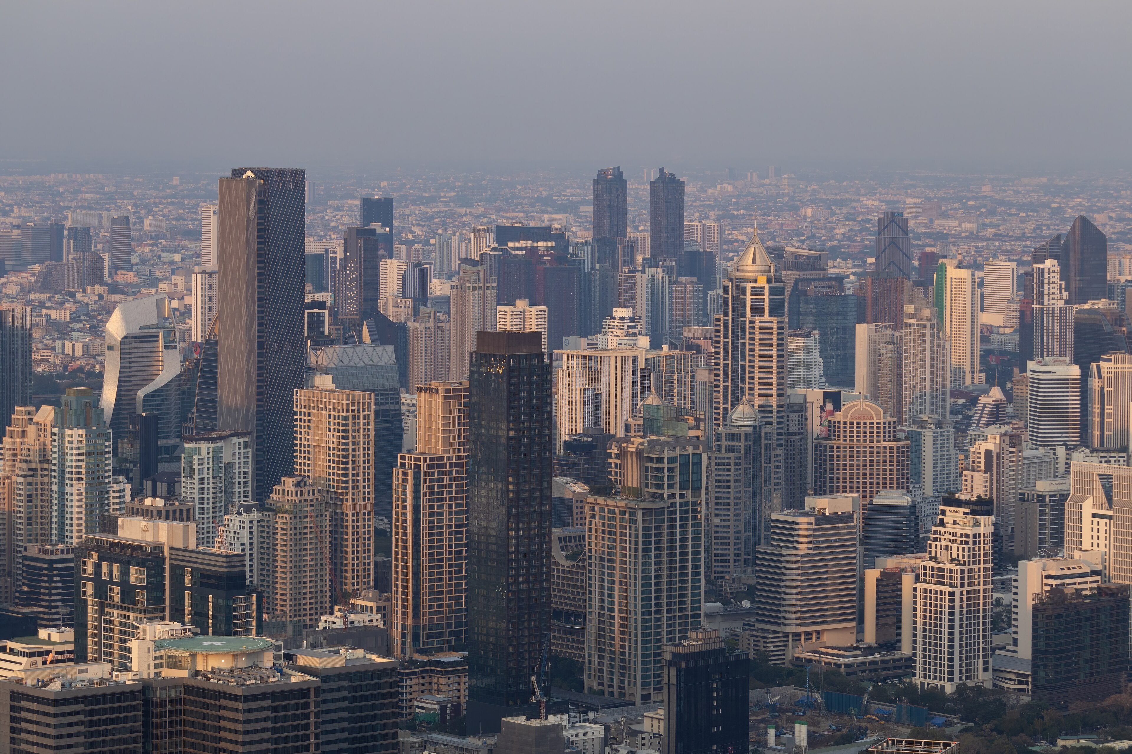 Bangkok skyline from King Power Mahanakhon