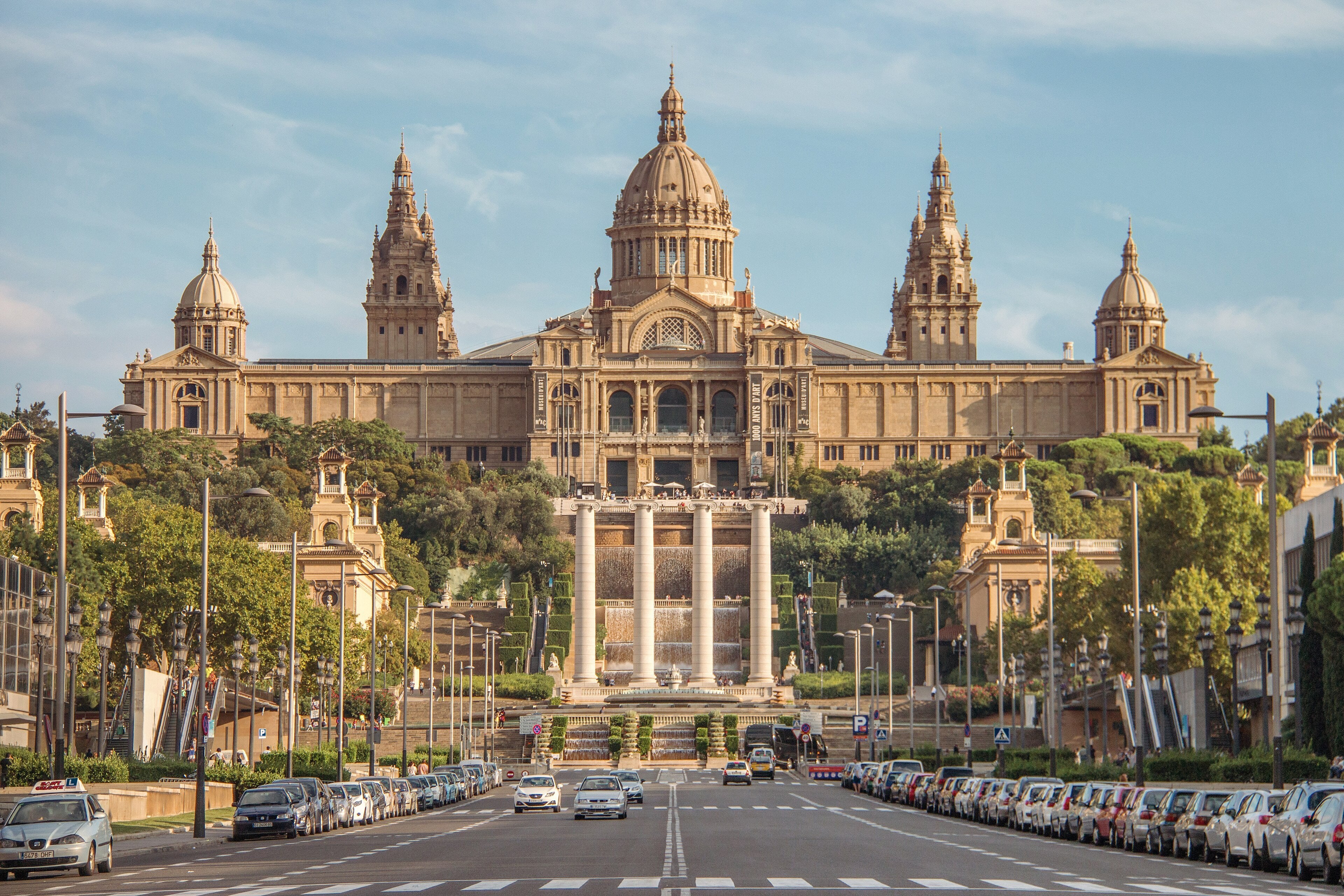The Palau Nacional, home of the MNAC, on Montjuïc