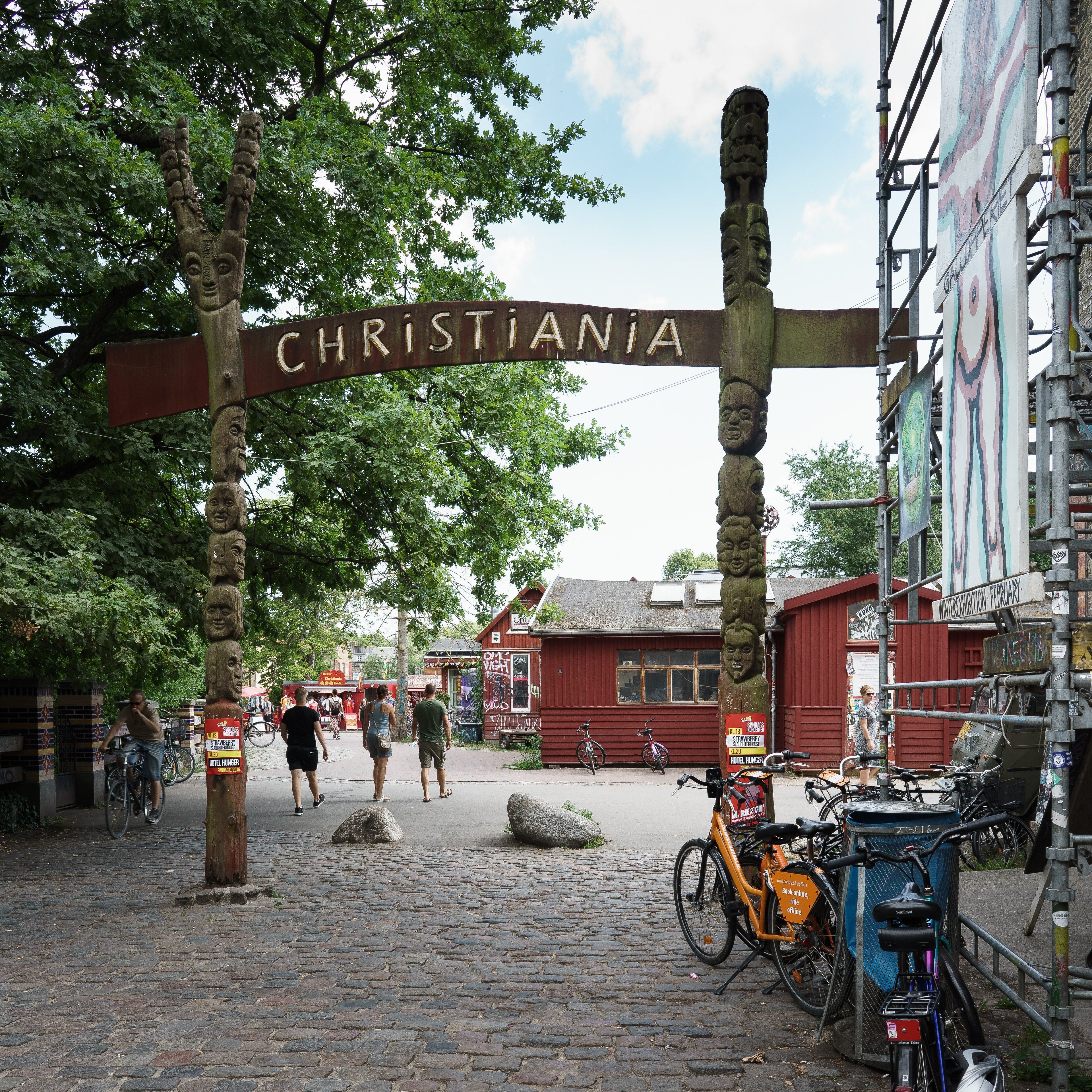 The main entrance to Christiania