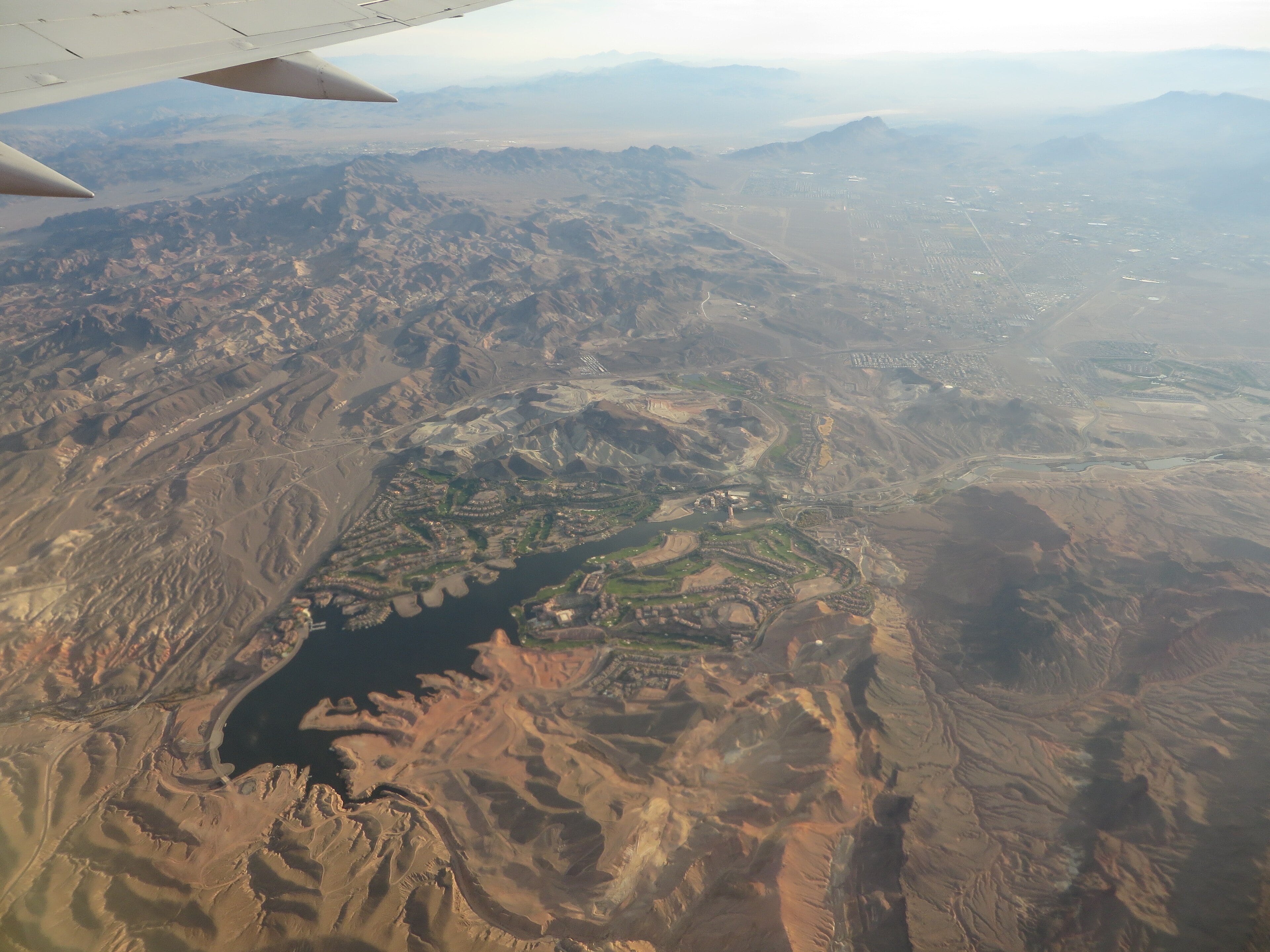 Shoreline and marina at Lake Las Vegas