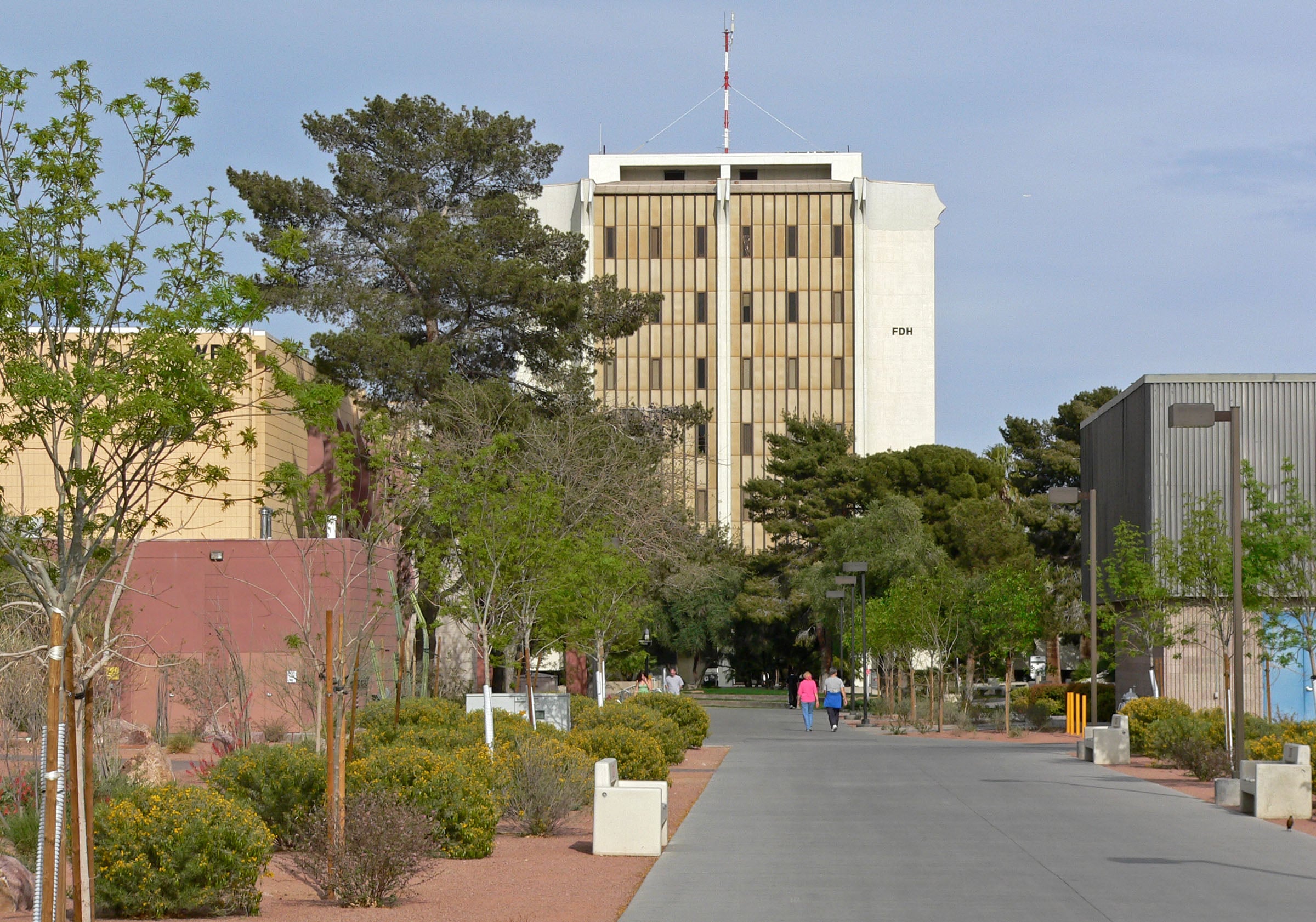 UNLV campus with Flora Dungan Humanities building