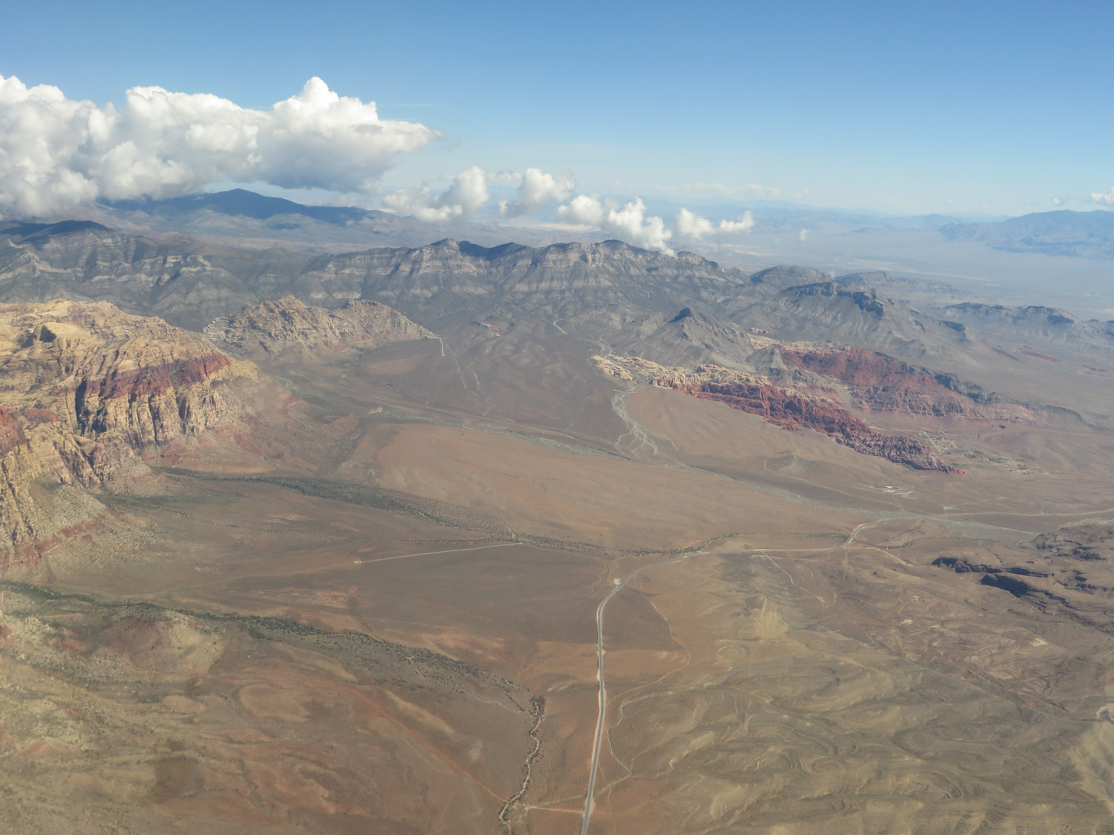 Red Rock Canyon sandstone cliffs west of Summerlin