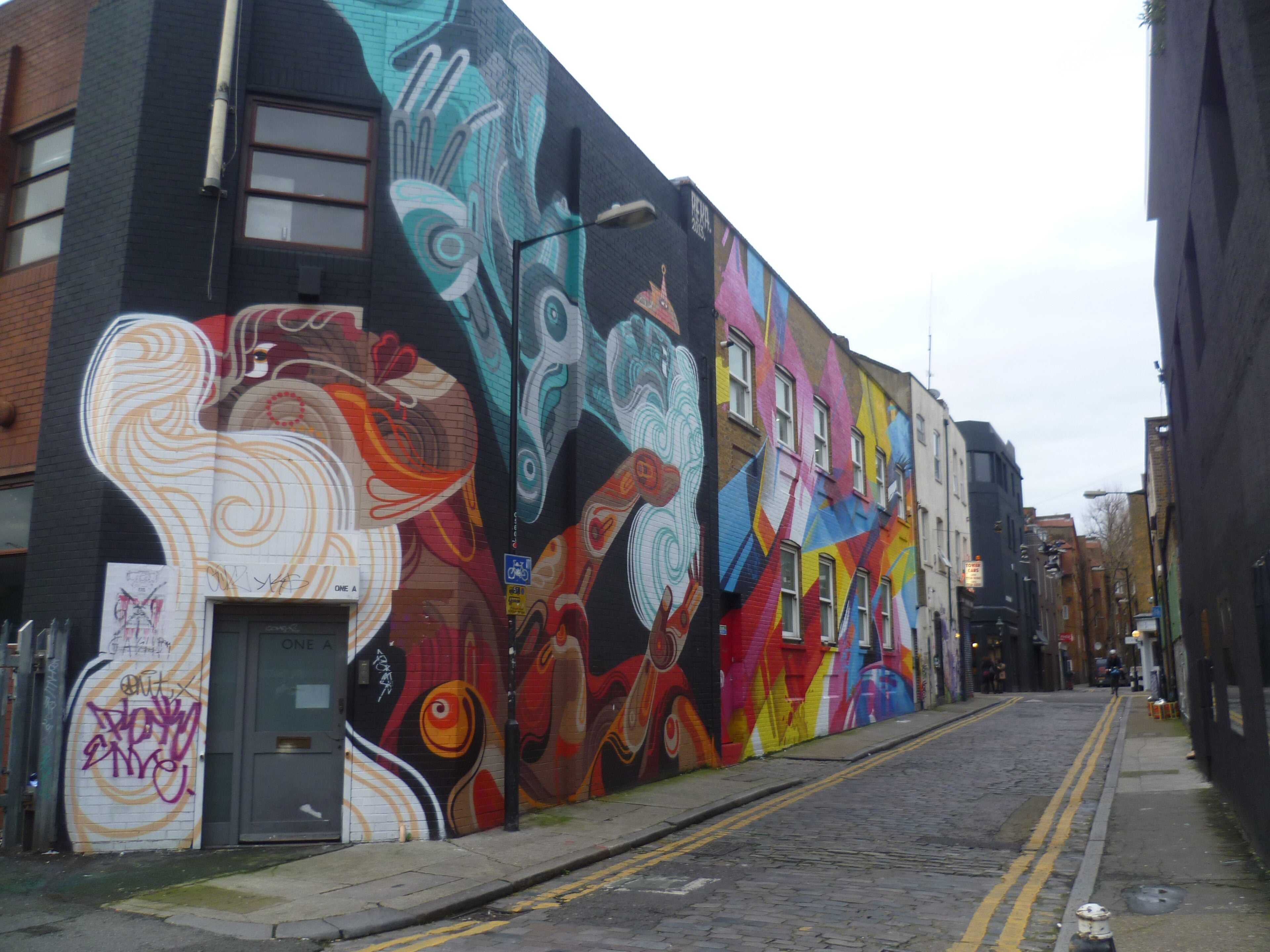 Street art on Chance Street, Shoreditch