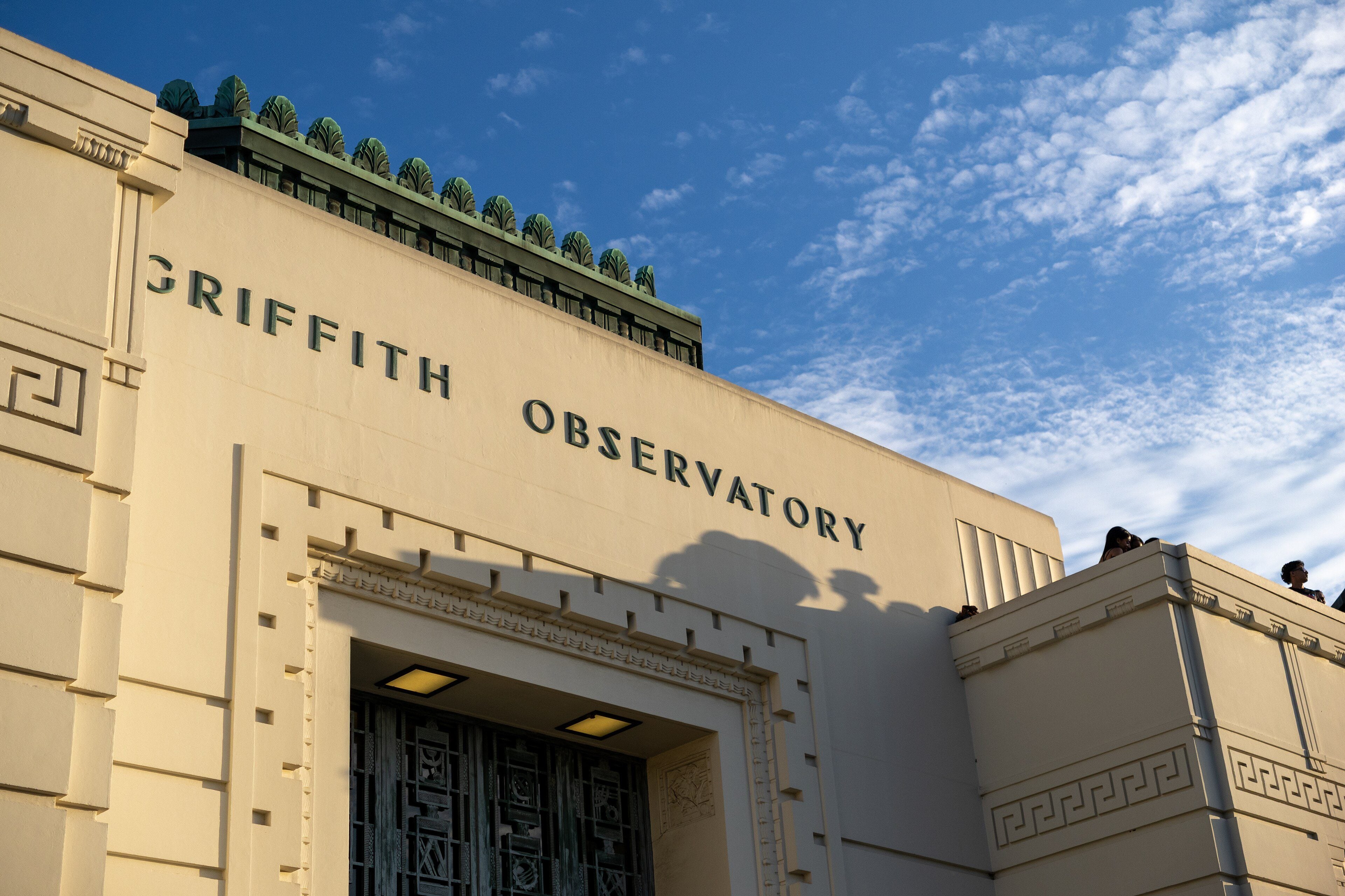 The Art Deco entrance of Griffith Observatory
