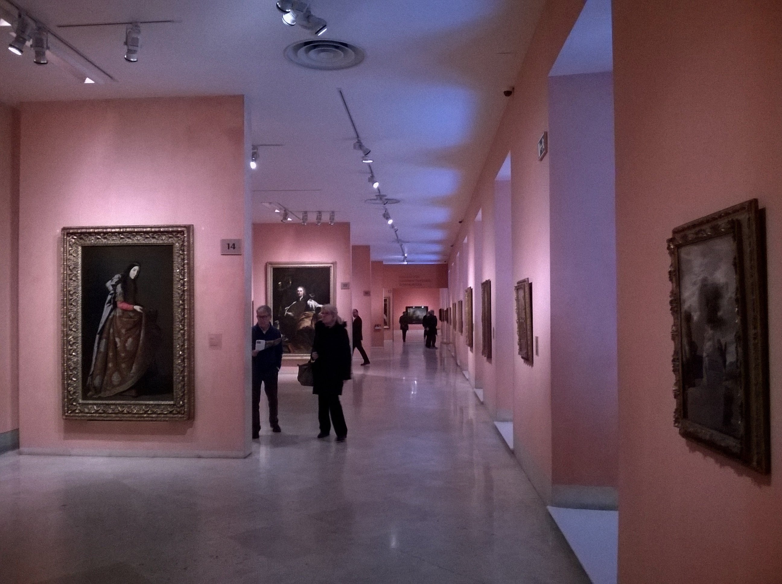 A gallery inside the Museo Thyssen-Bornemisza
