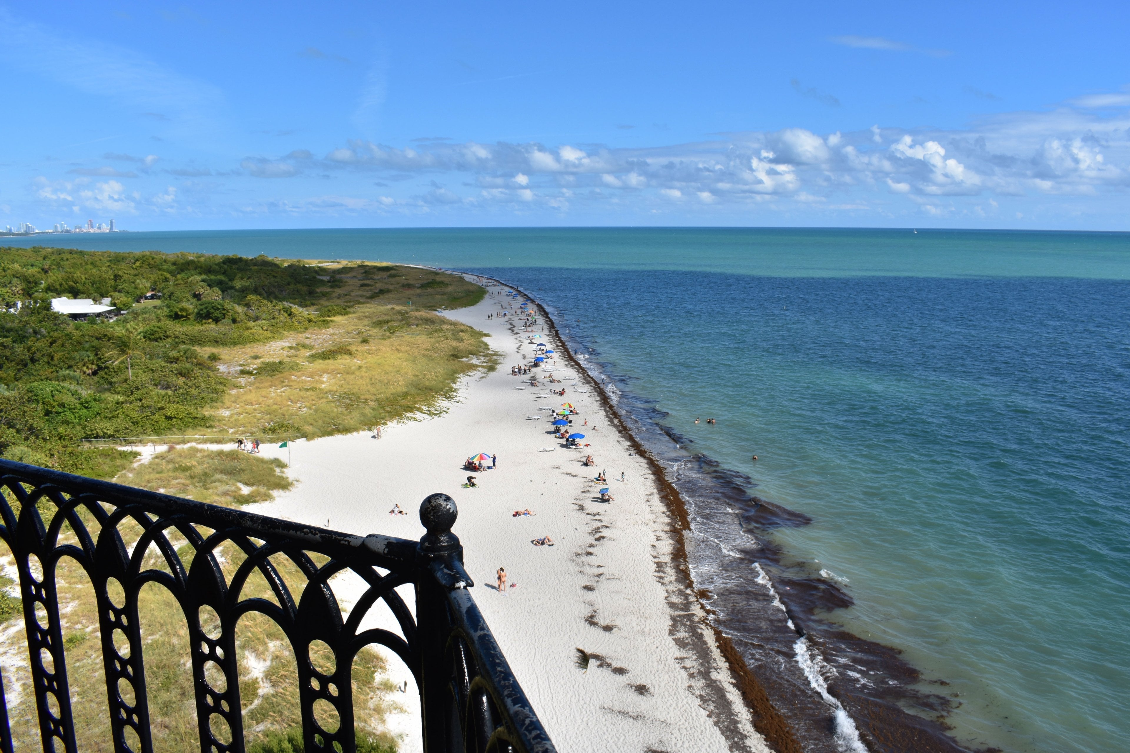 Cape Florida beach seen from the lighthouse
