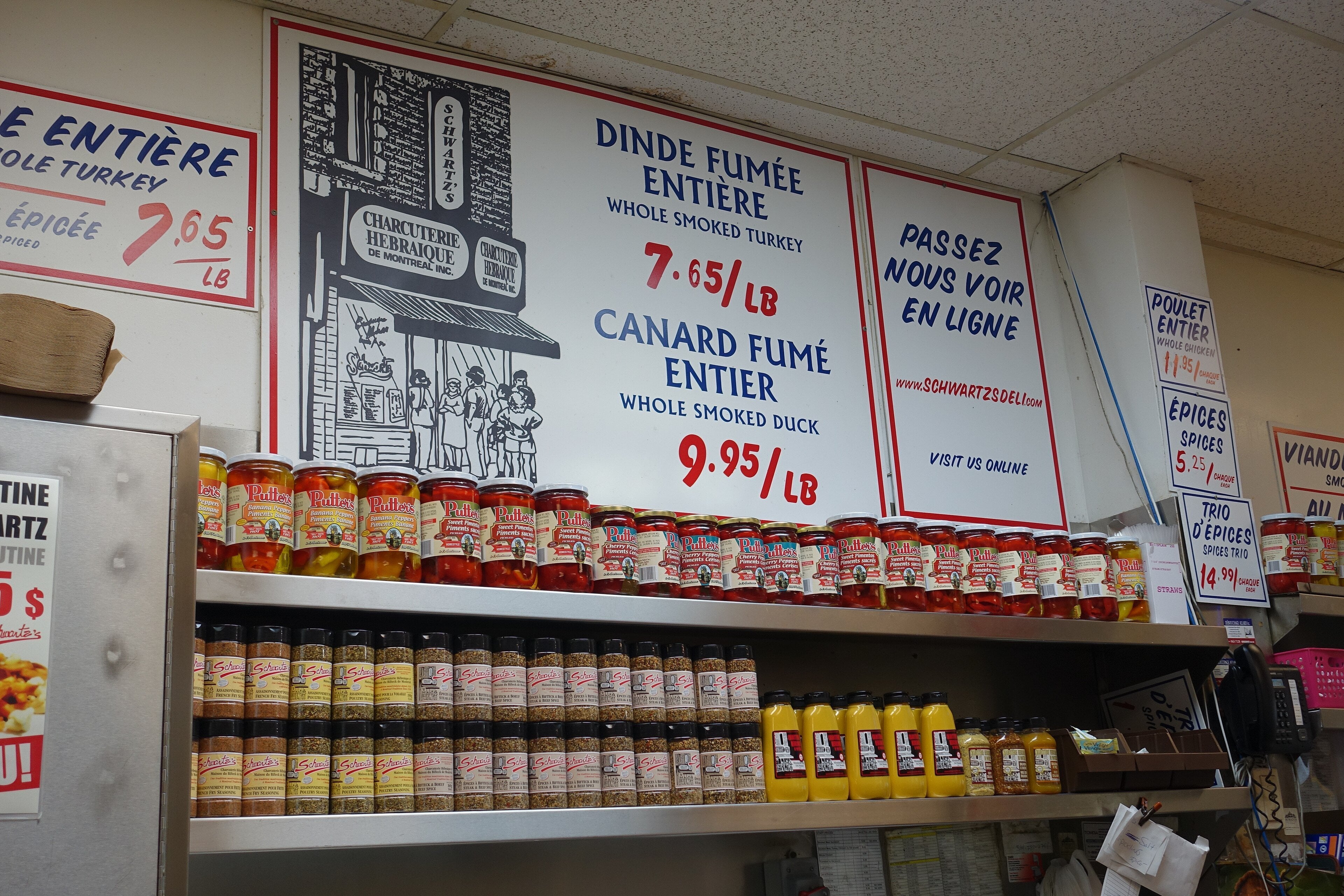Schwartz’s Deli on boulevard Saint-Laurent