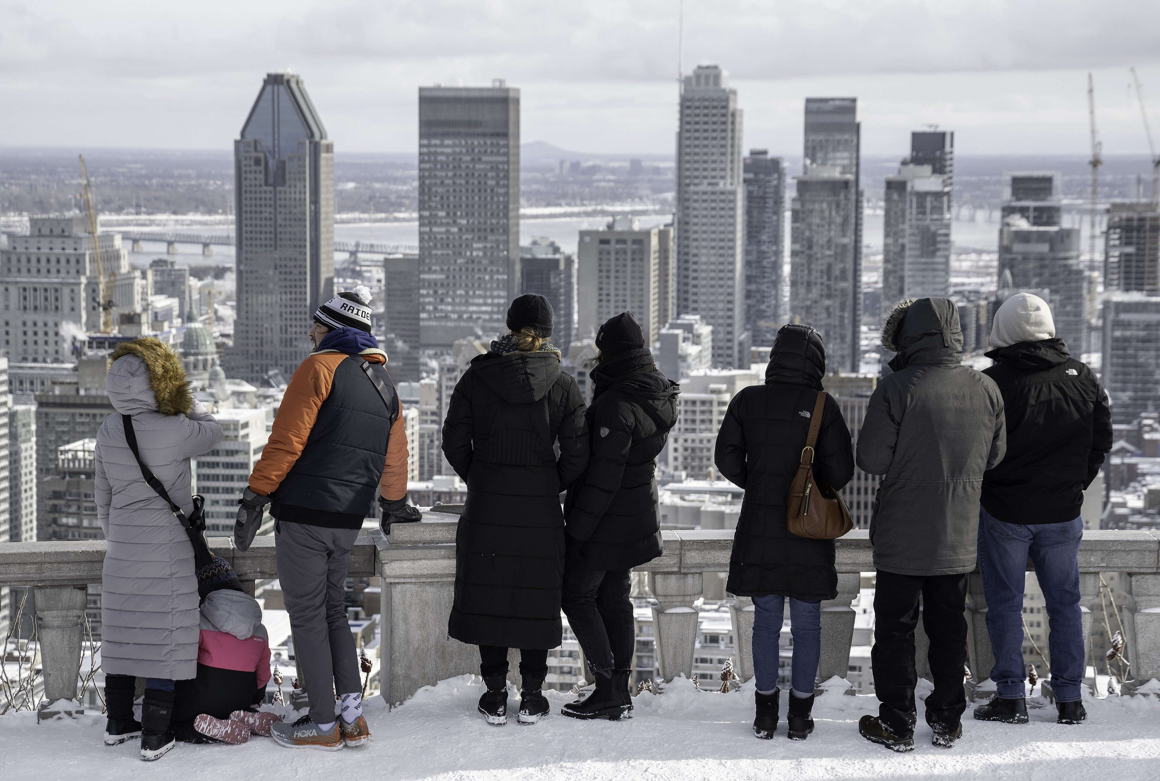 Montréal skyline from the Kondiaronk Belvedere
