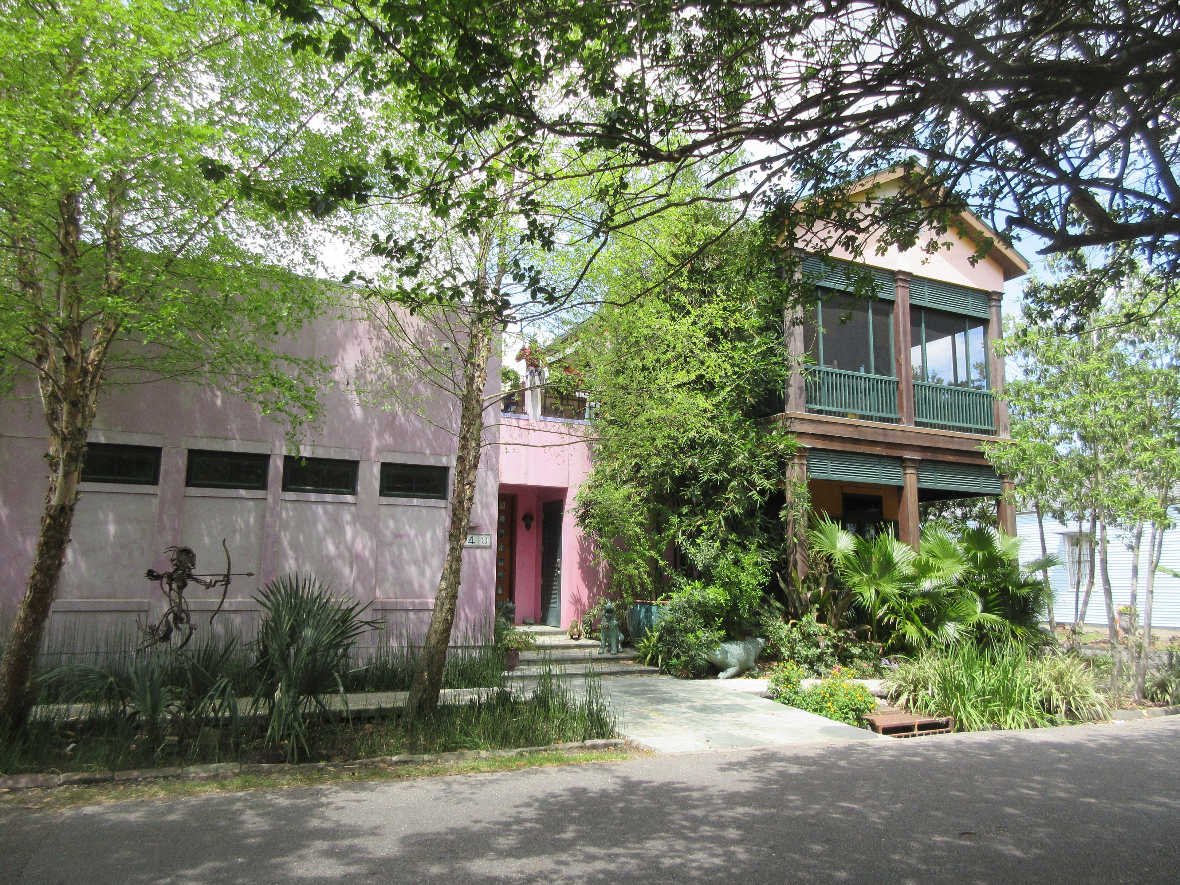 Colorful houses on a Bywater street