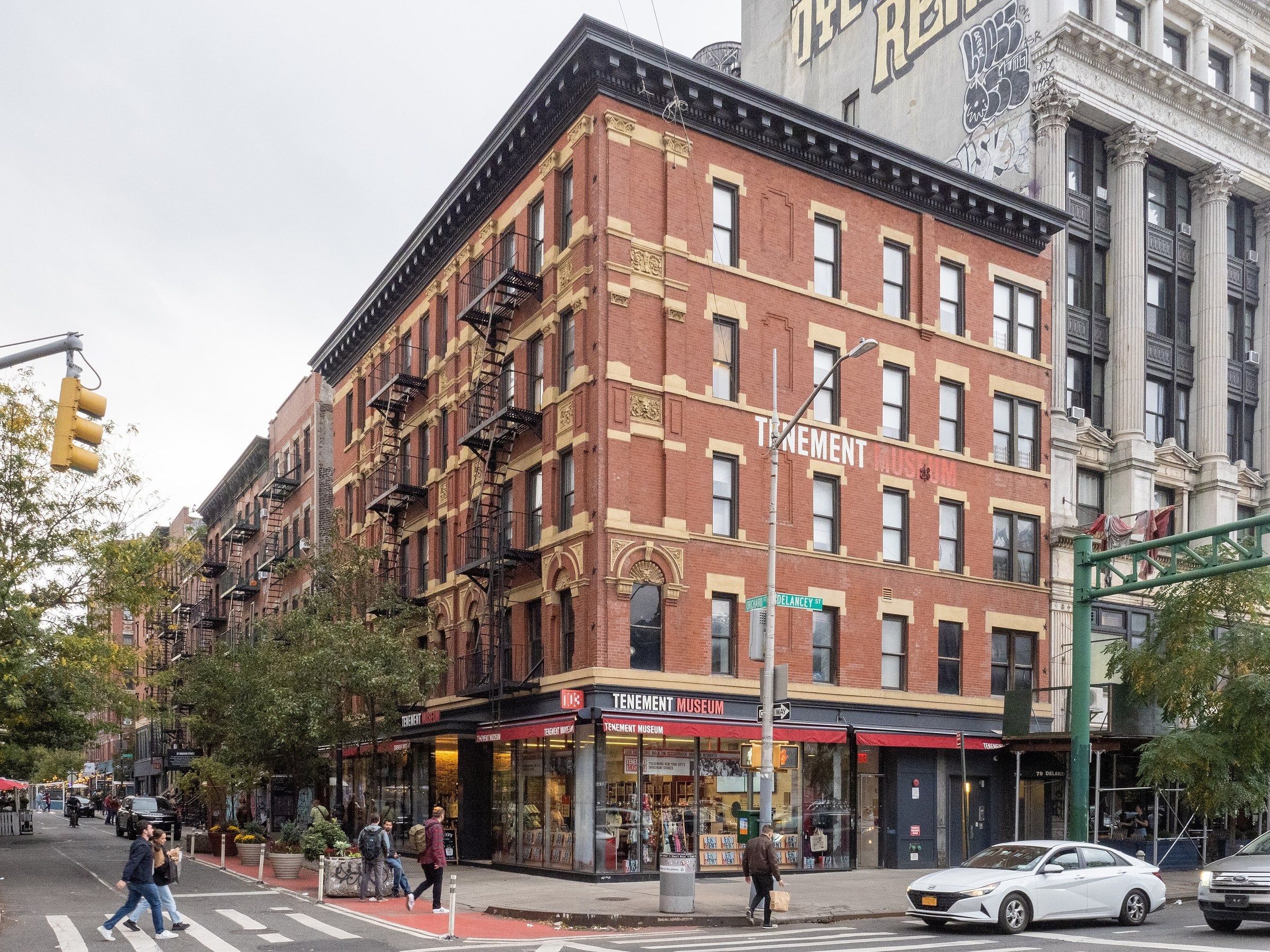 Tenement Museum building at Orchard and Delancey Streets