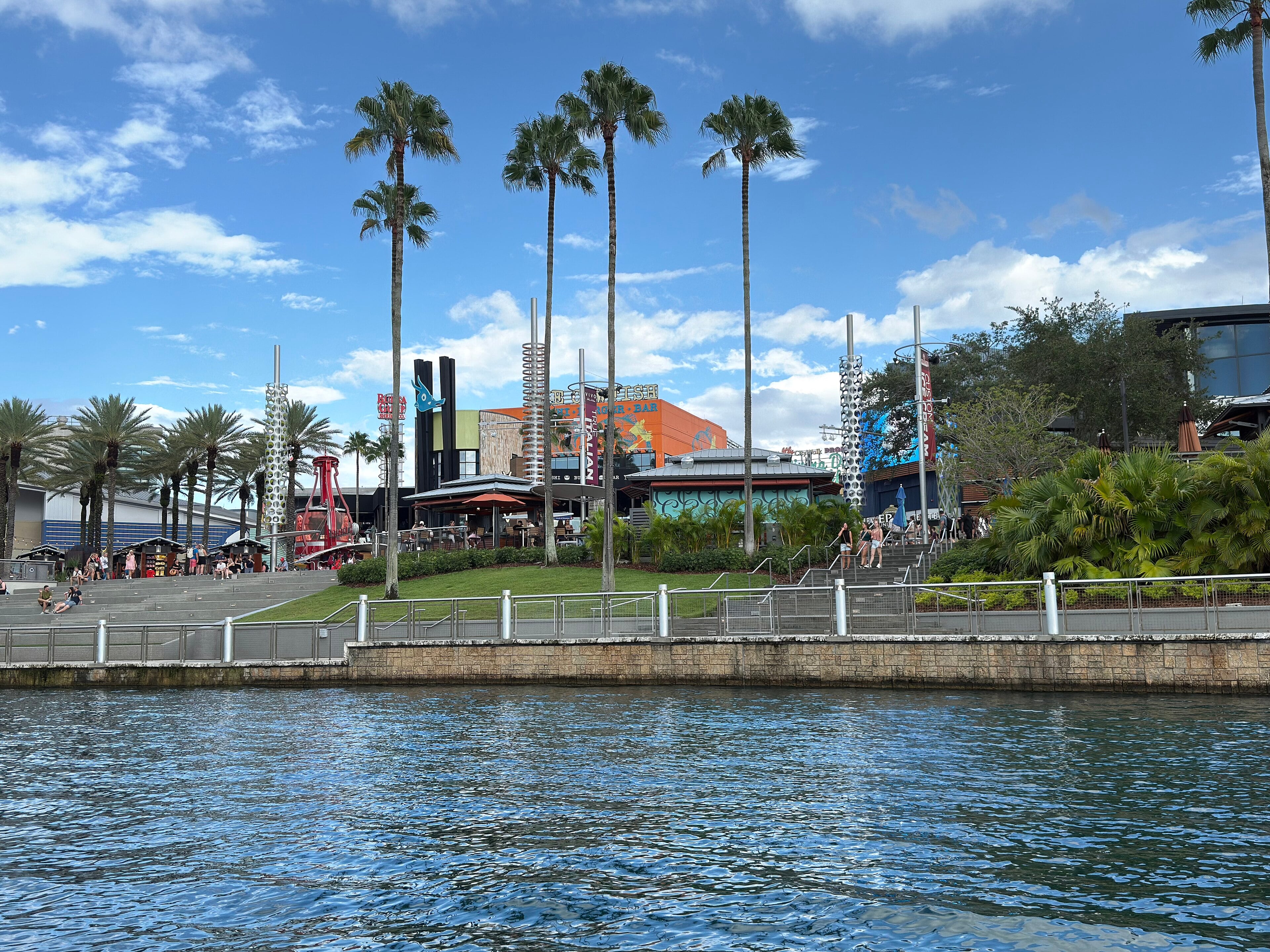 Universal CityWalk Orlando along the lagoon