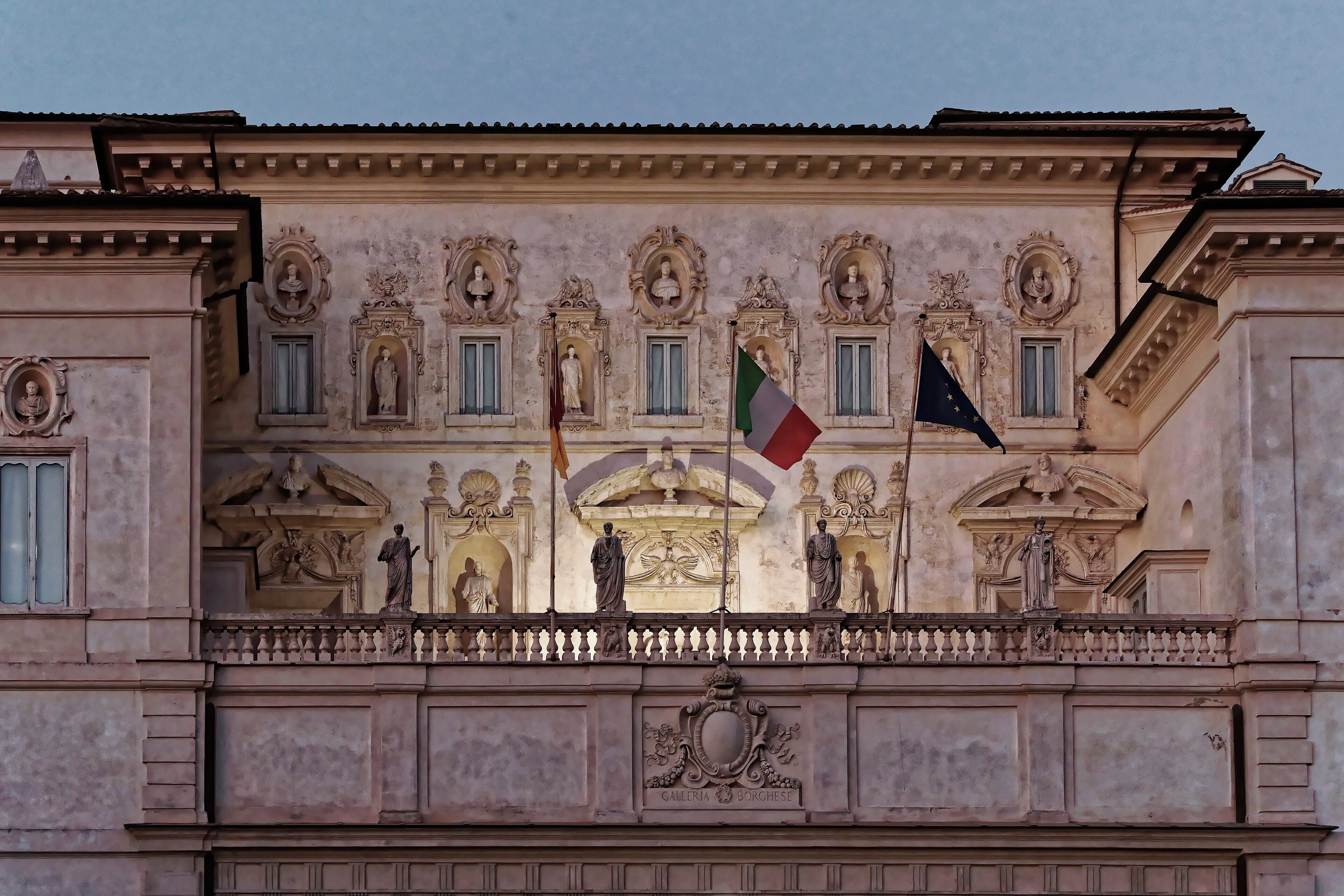 The Galleria Borghese in Villa Borghese